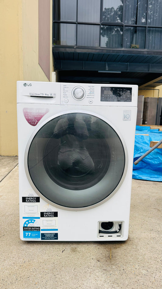 LG 7.5KGS FRONT LOADER WASHING MACHINE