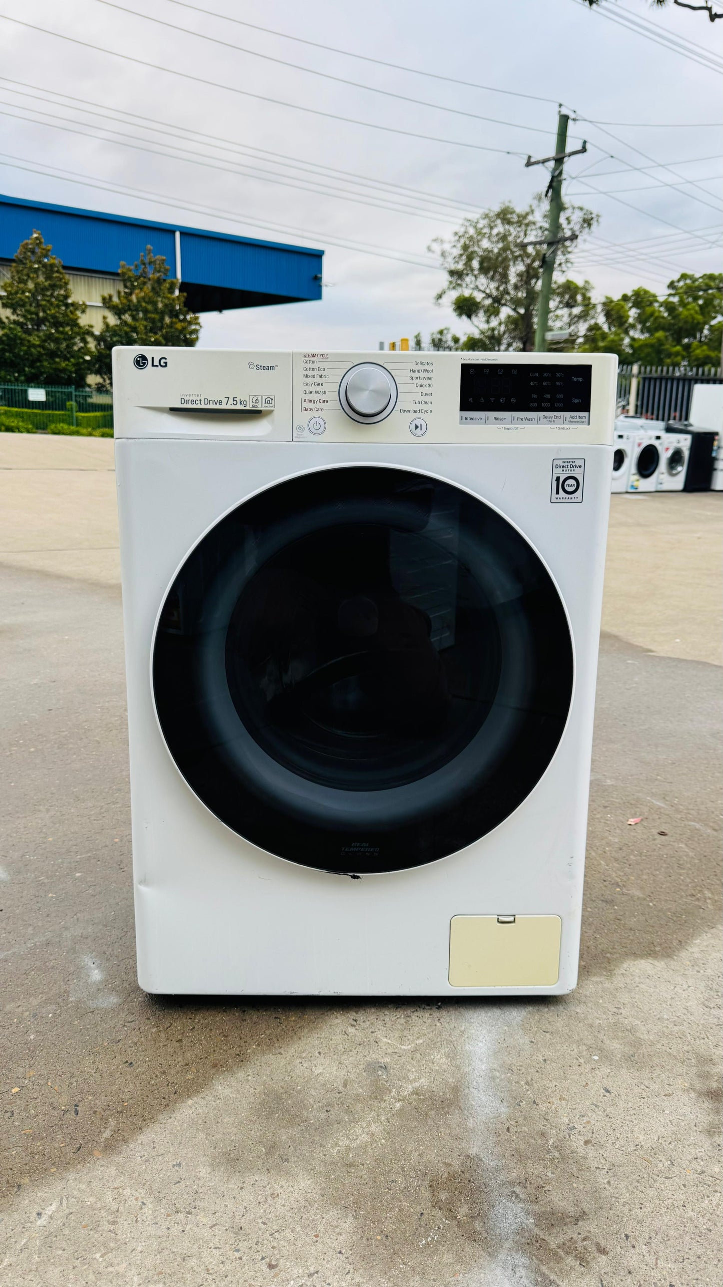 LG 7.5KGS FRONT LOADER WASHING MACHINE