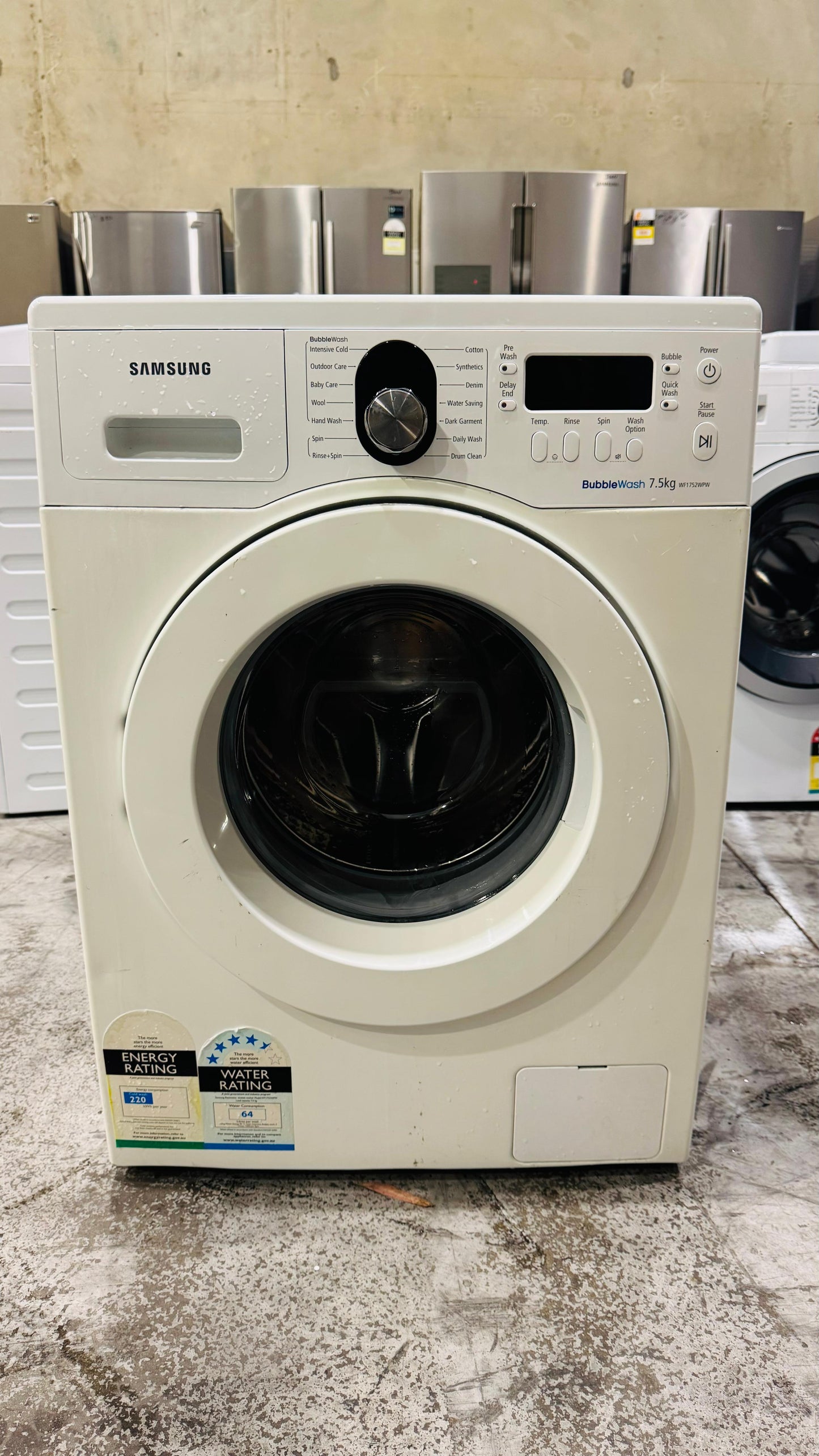 SAMSUNG 7.5KGS FRONT LOADER WASHING MACHINE