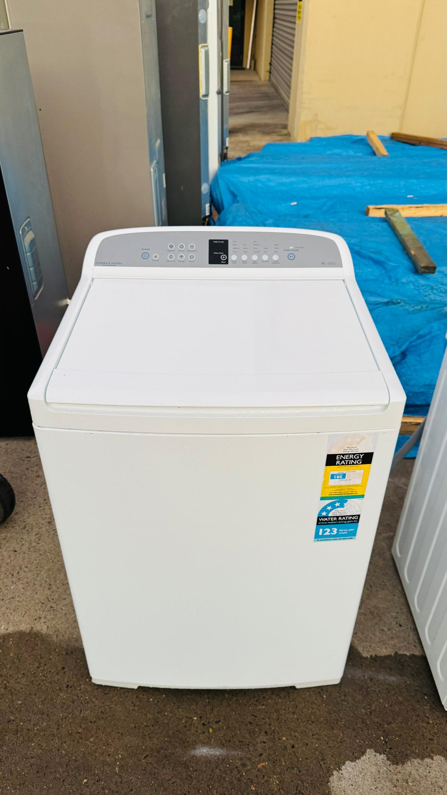 FISHER AND PAYKEL 10KGS TOP LOADER WASHING MACHINE