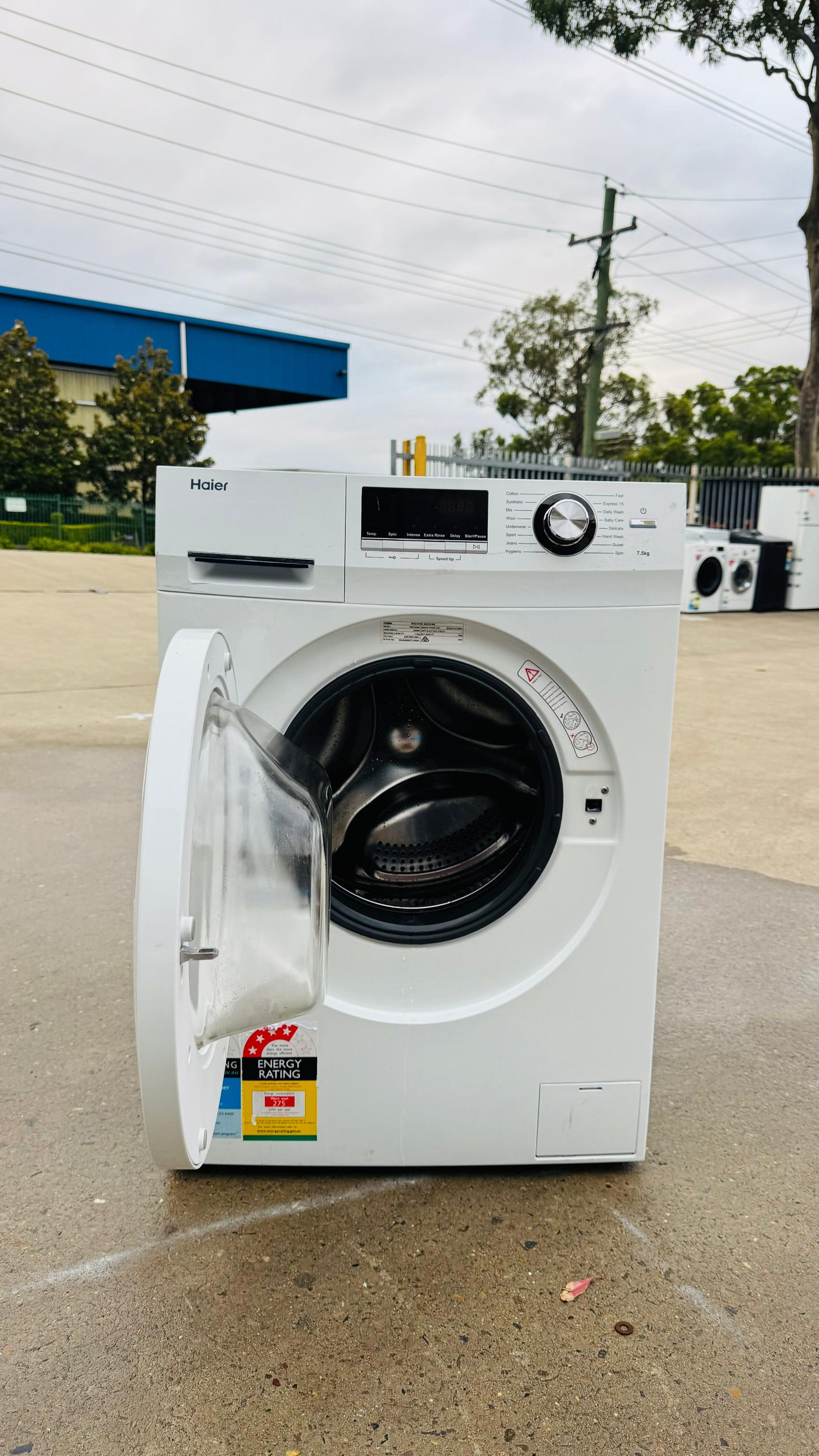 HAIER 7.5KGS FRONT LOADER WASHING MACHINE