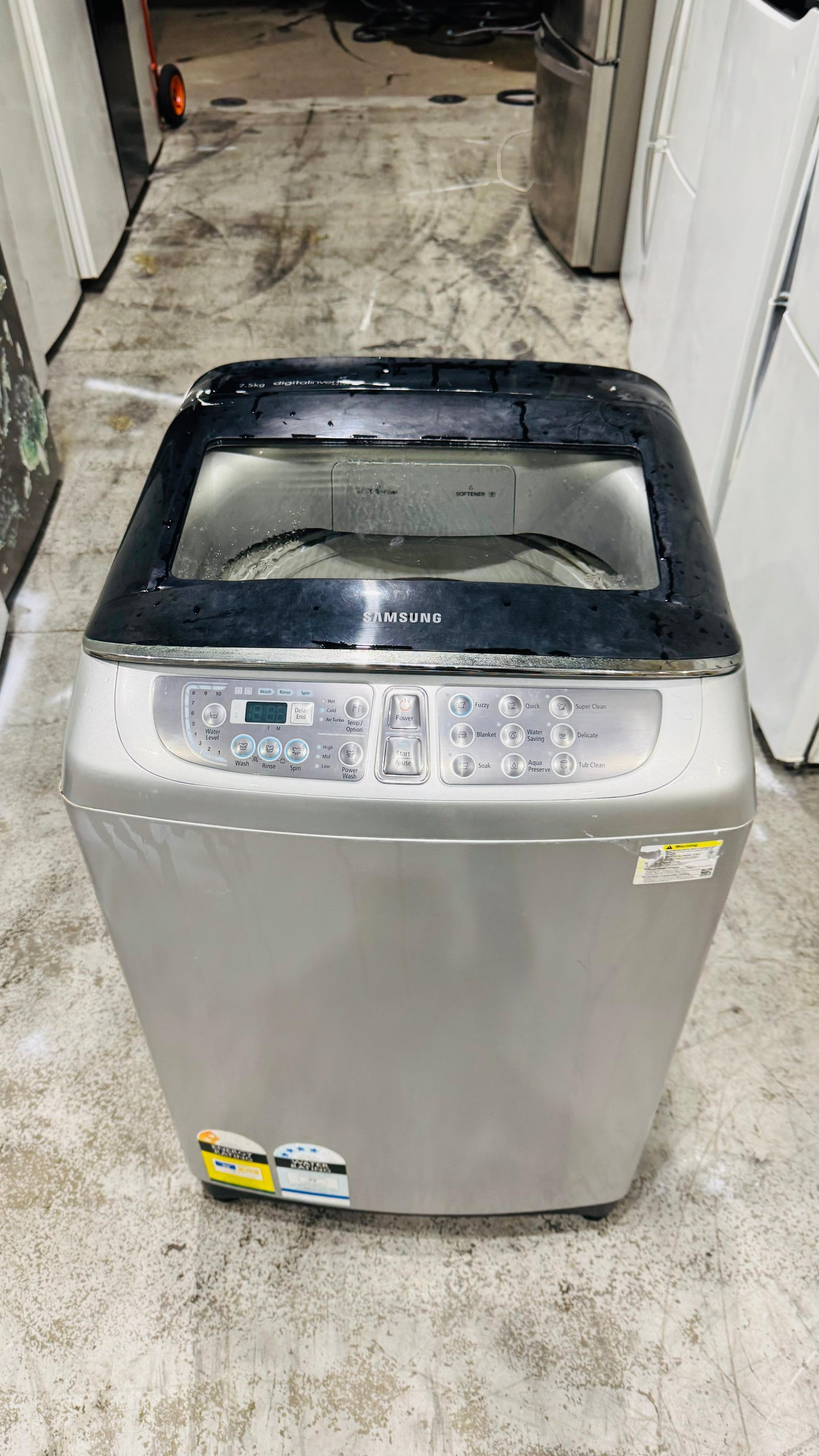 SAMSUNG 7.5KGS TOP LOADER WASHING MACHINE
