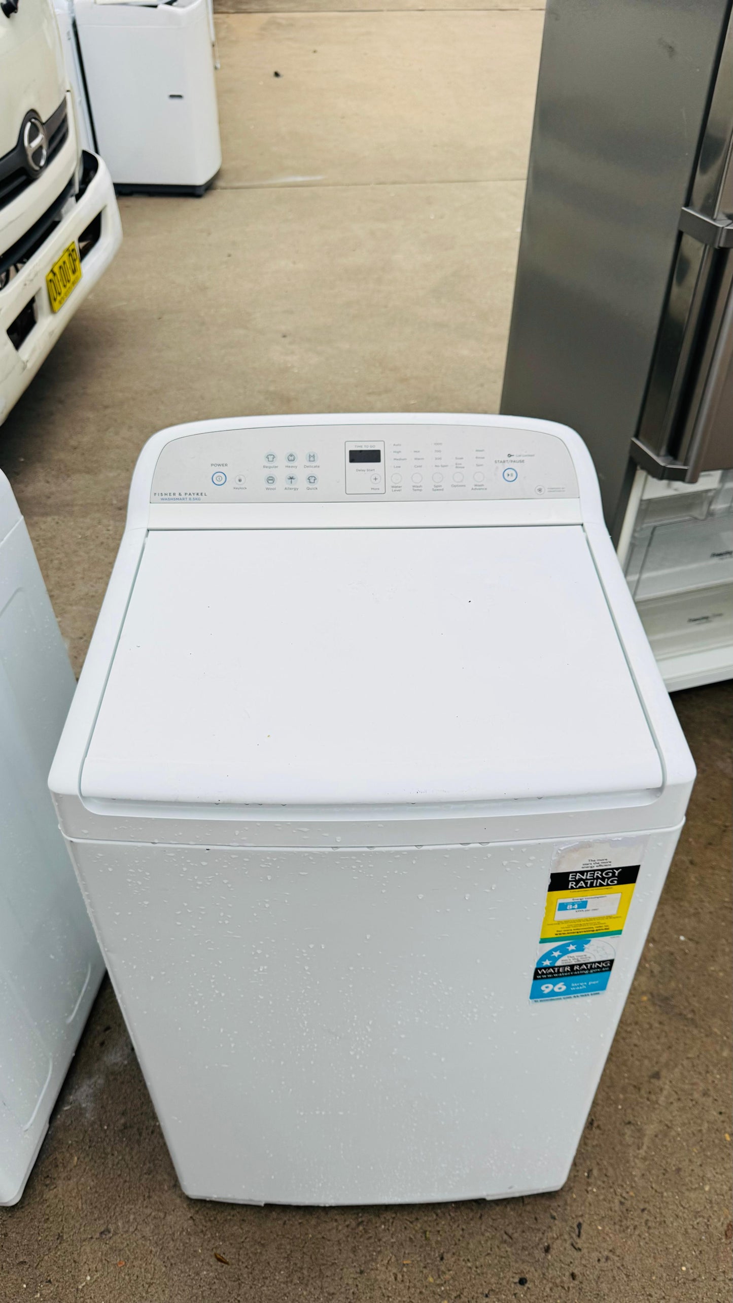 FISHER AND PAYKEL 8.5KGS TOP LOADER WASHING MACHINE