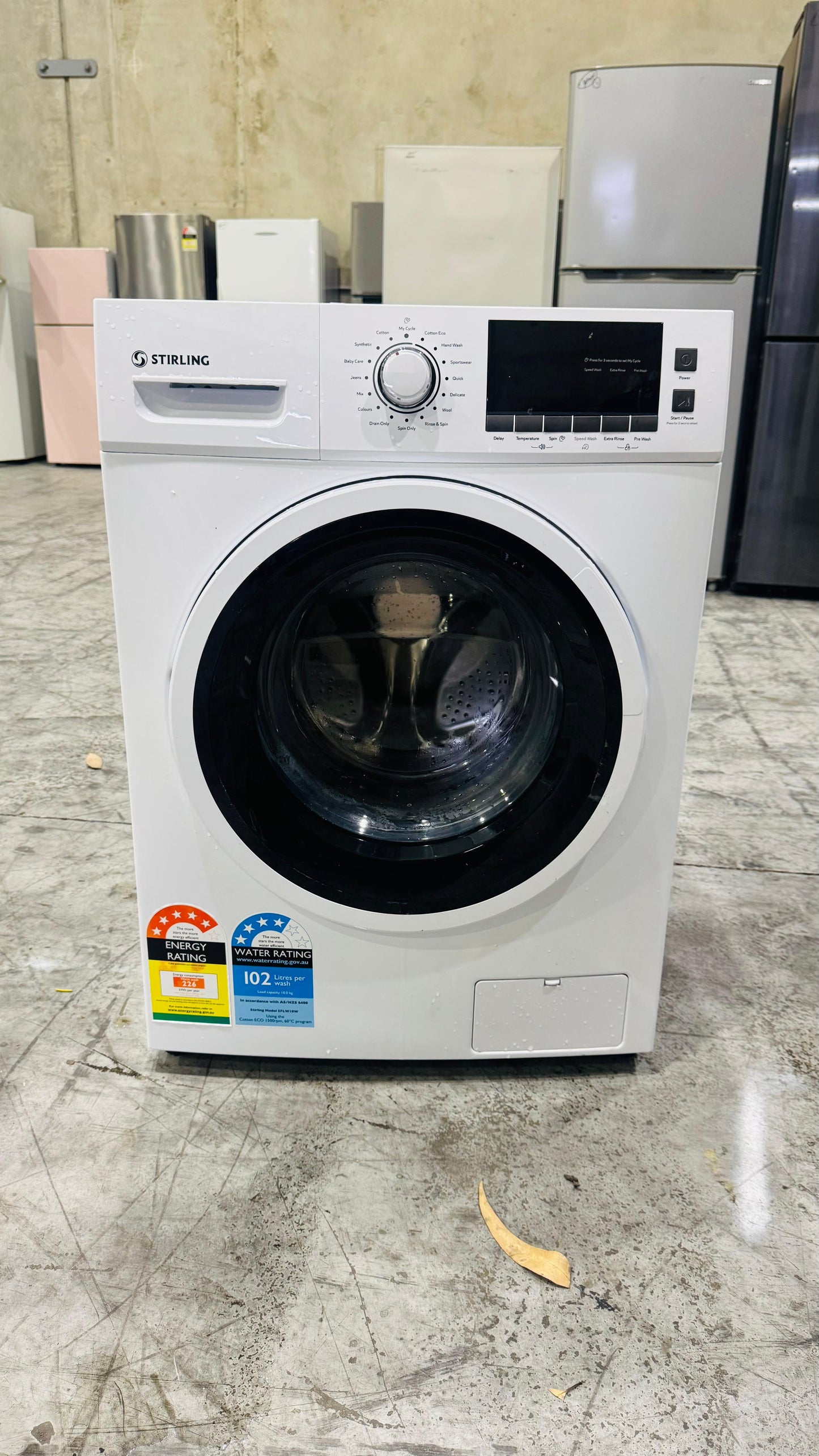 STIRLING 10KGS FRONT LOADER WASHING MACHINE