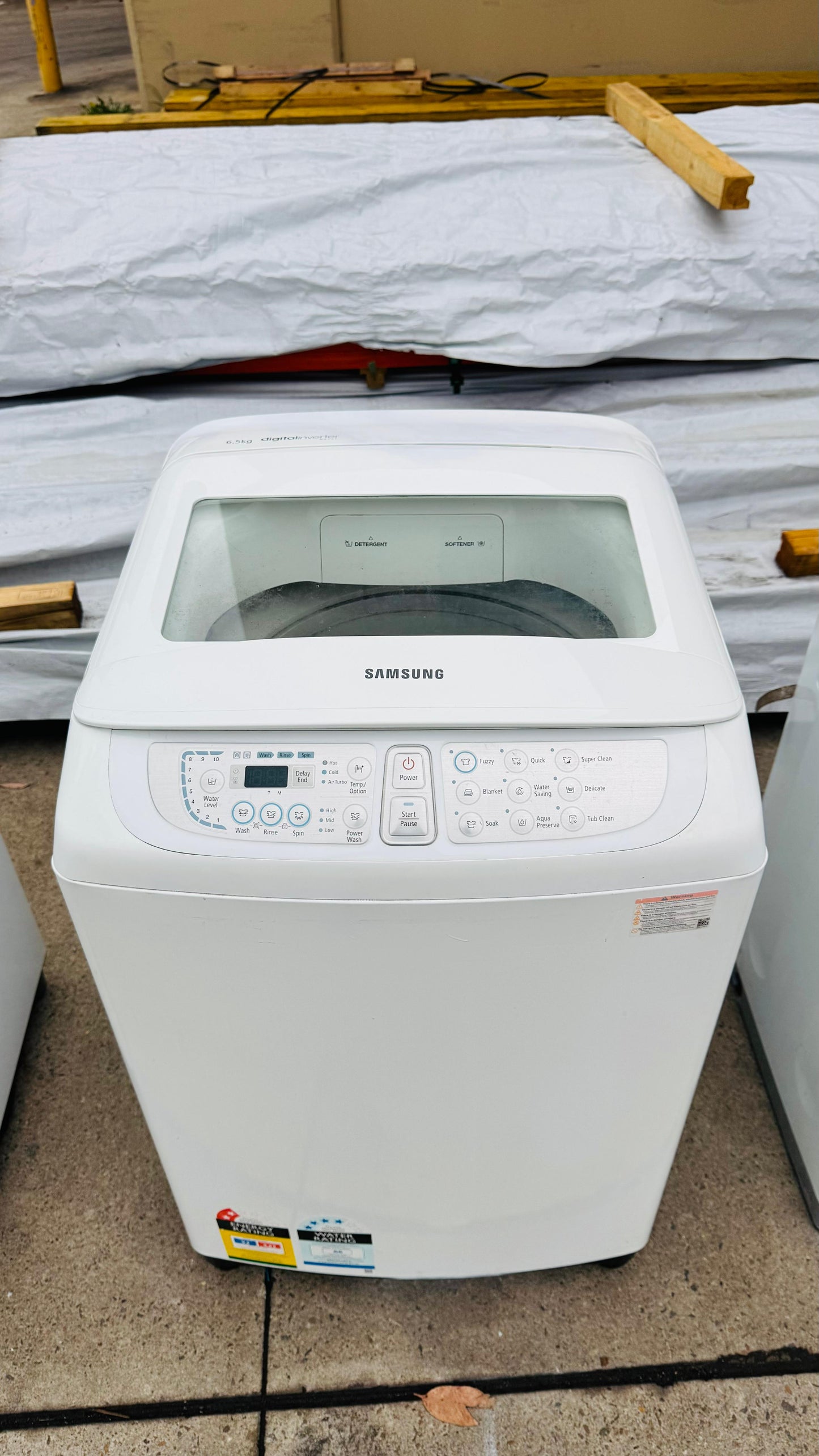 SAMSUNG 6.5KGS TOP LOADER WASHING MACHINE