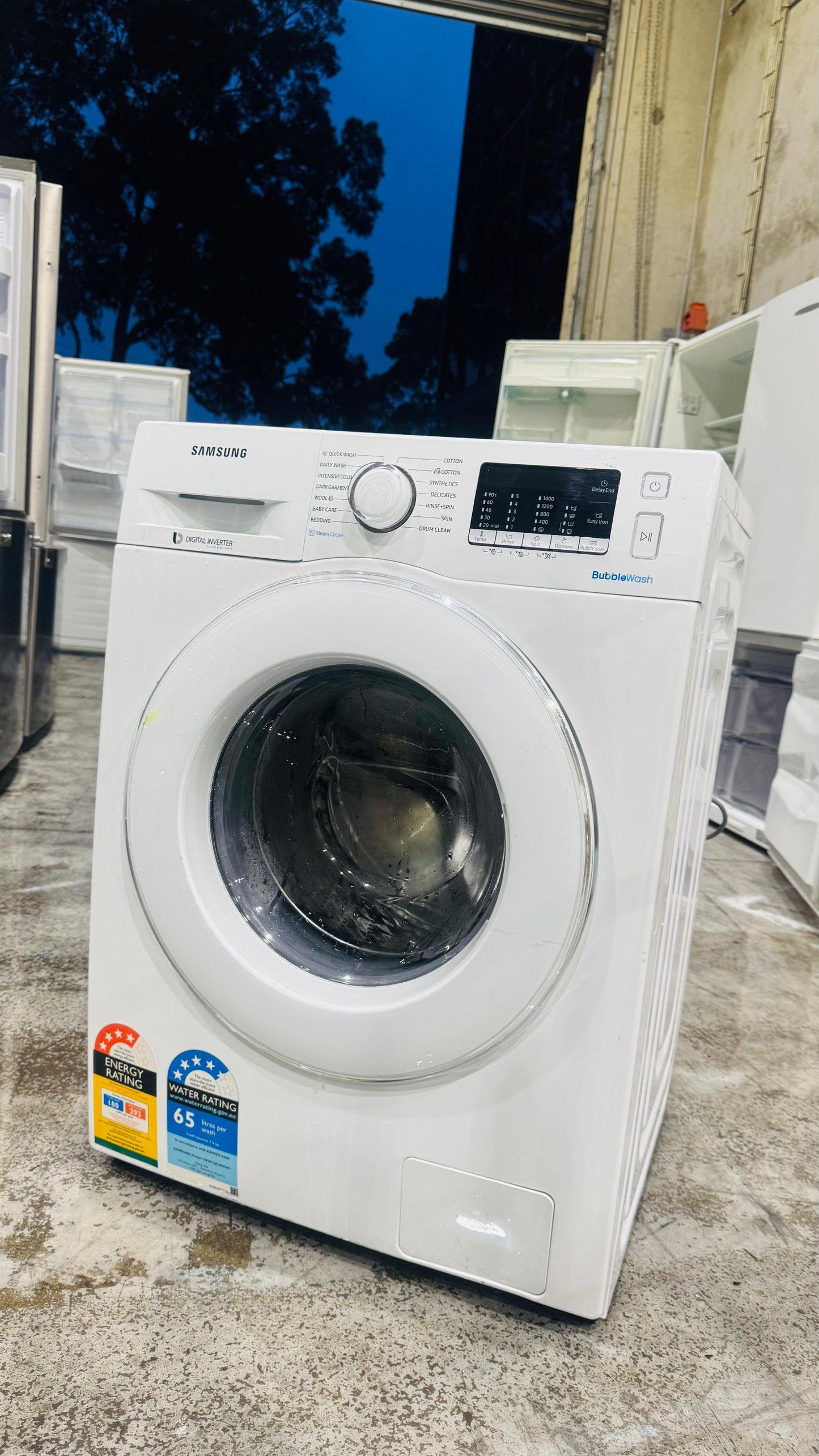 SAMSUNG 7.5KGS FRONT LOADER WASHING MACHINE