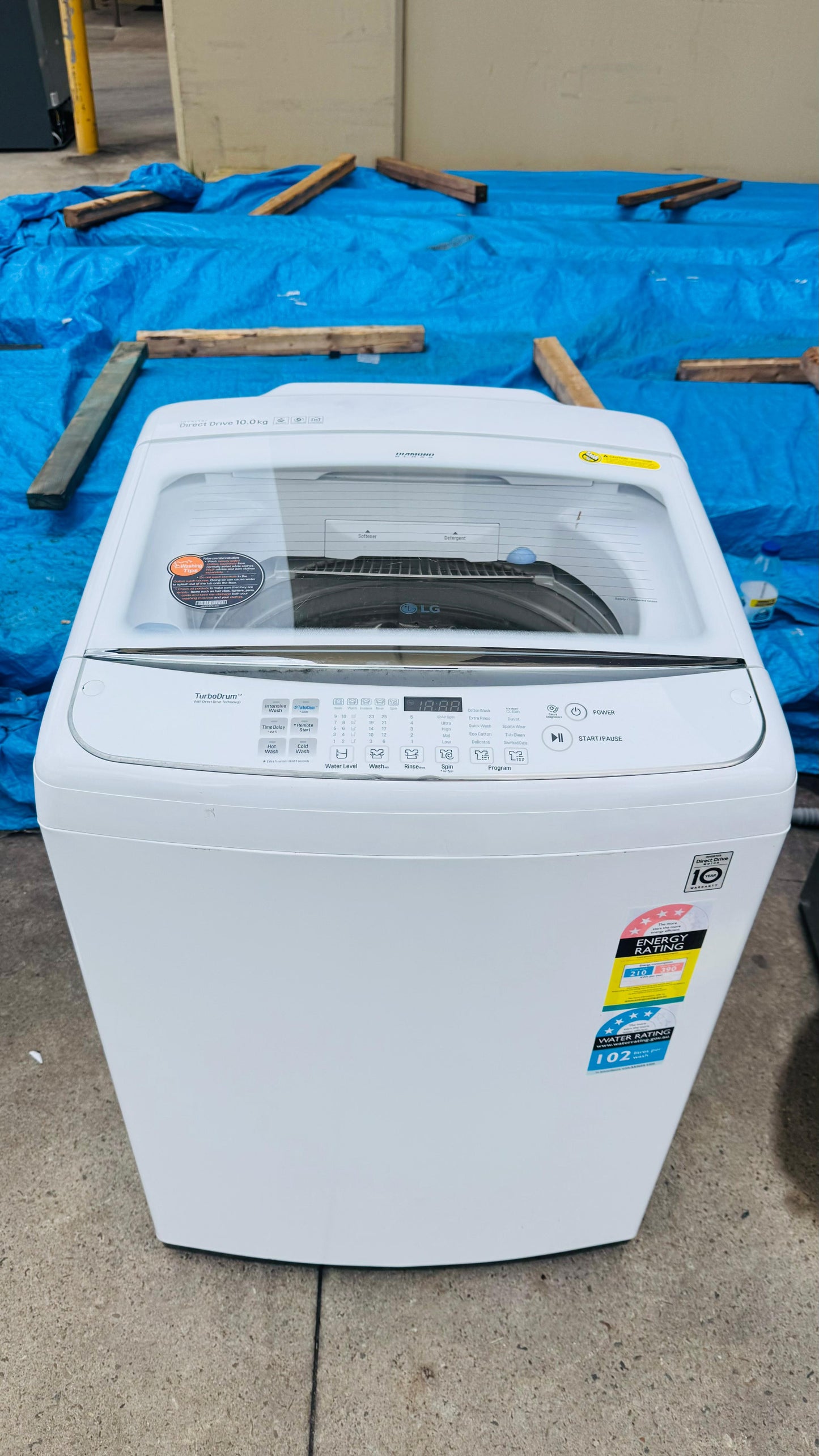 LG 10KGS TOP LOADER WASHING MACHINE