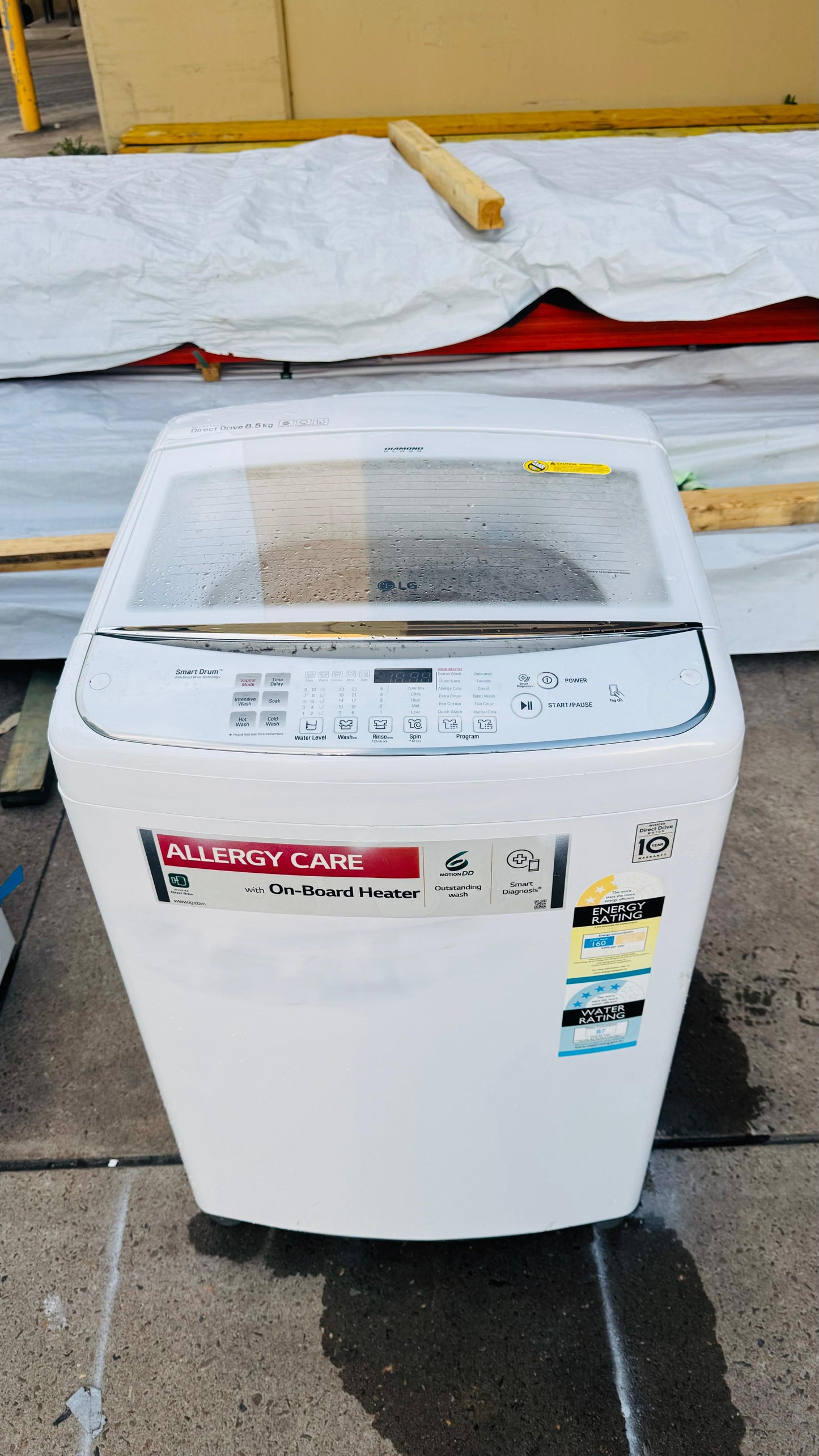 LG 8.5KGS TOP LOADER WASHING MACHINE