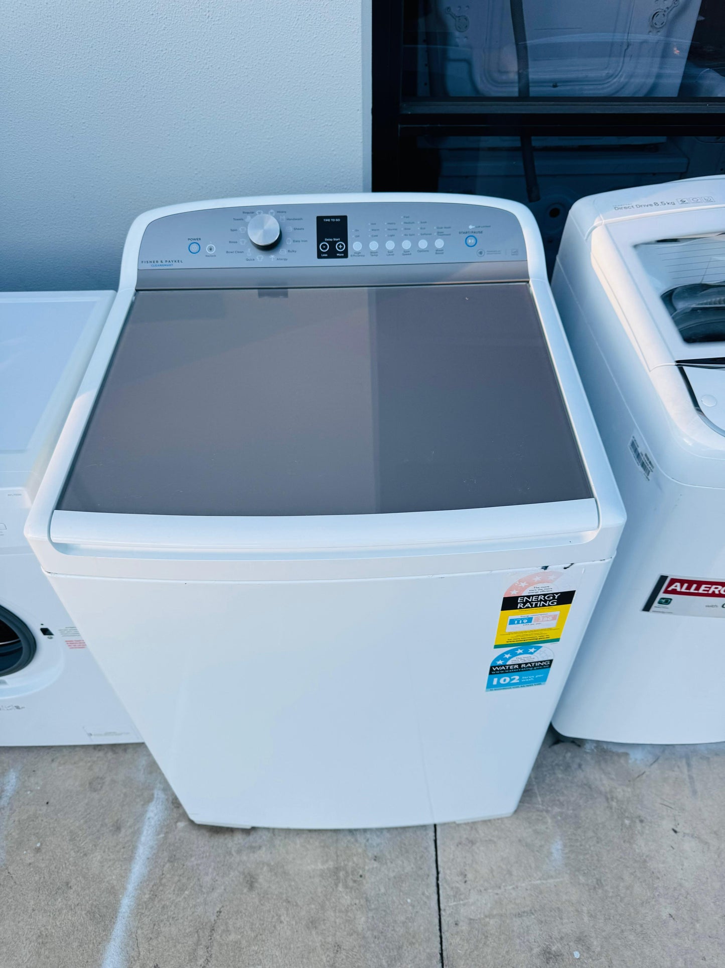 FISHER AND PAYKEL 10KGS TOP LOADER WASHING MACHINE