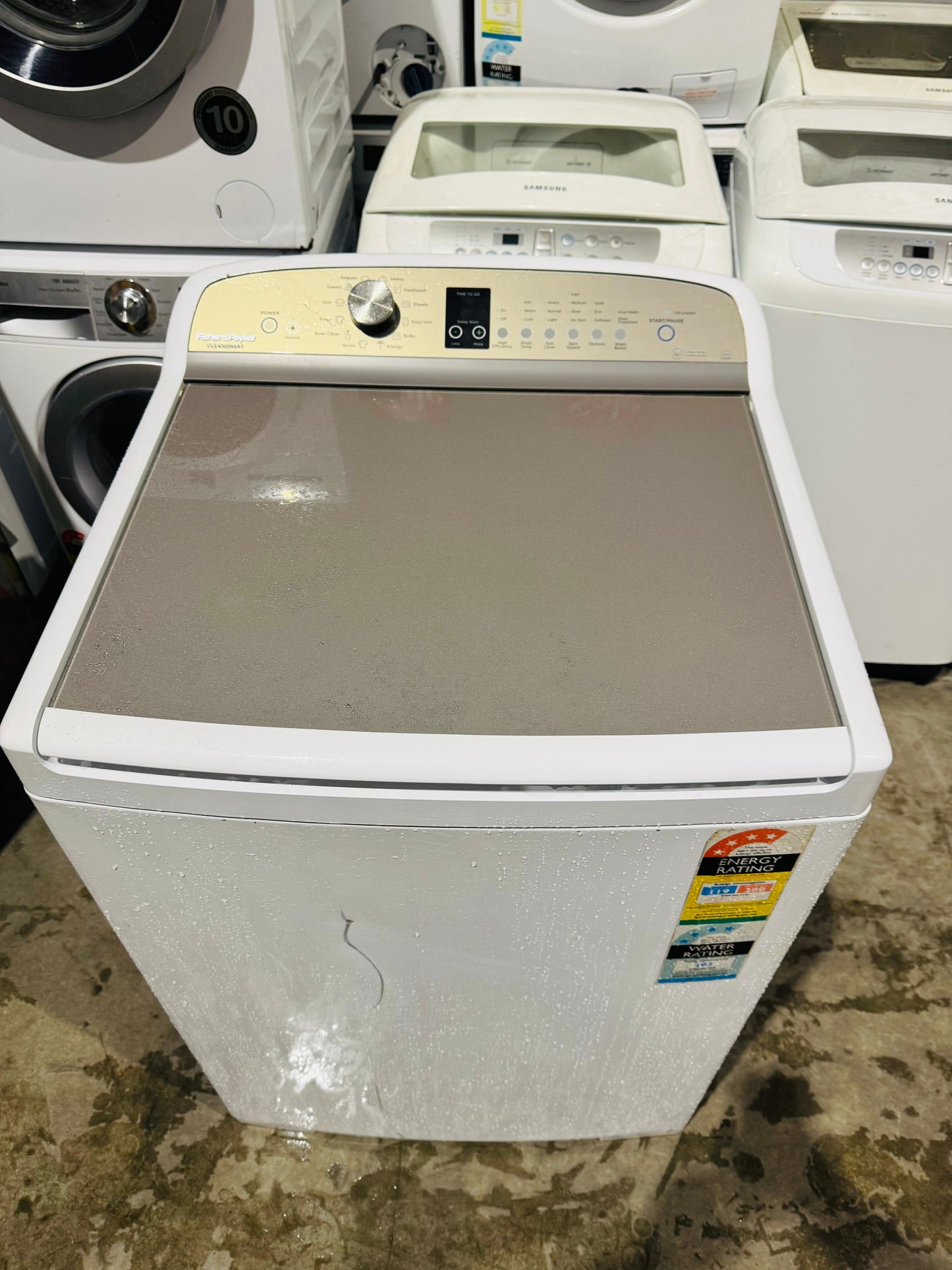 FISHER AND PAYKEL 10 KGS TOP LOADER WASHING MACHINE