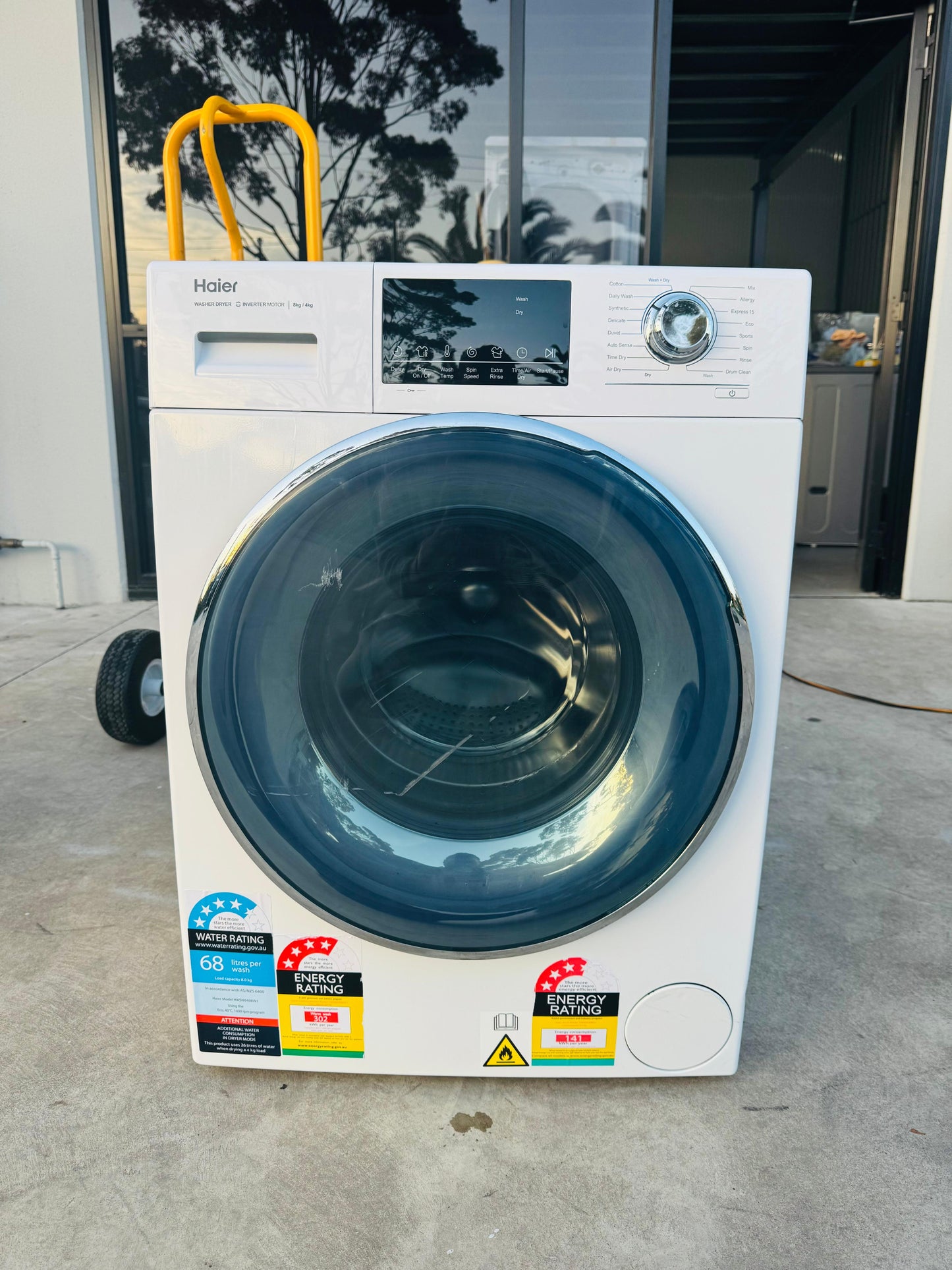 HAIER 8 KGS FRONT LOADER WASHING MACHINE