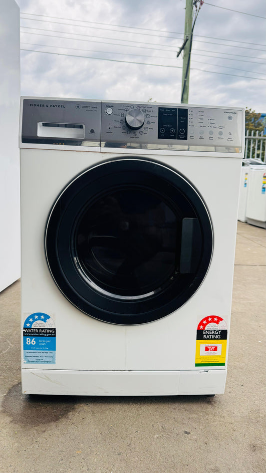 FISHER AND PAYKEL 10KGS FRONT LOADER WASHING MACHINE