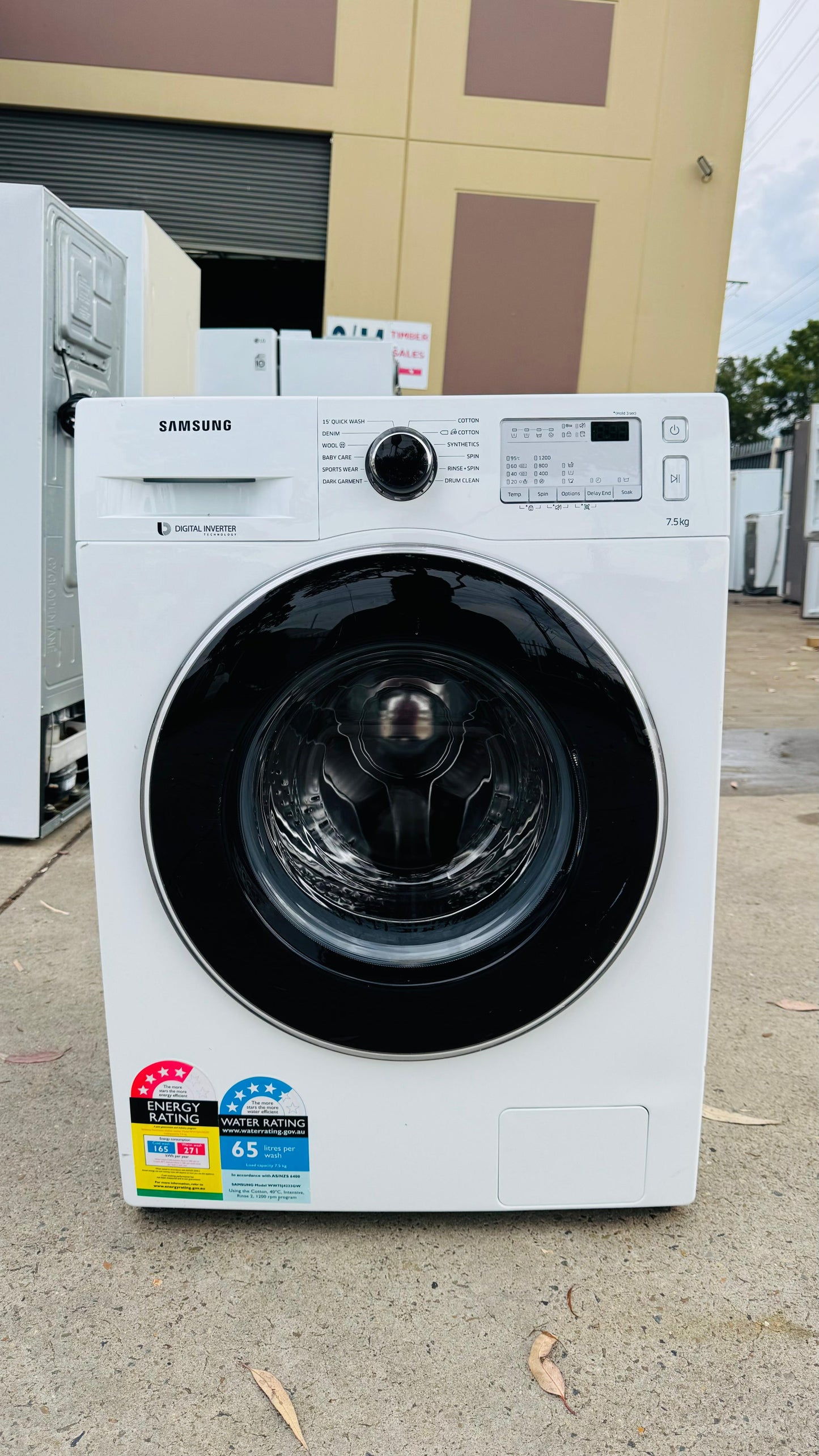 SAMSUNG 7.5KGS FRONT LOADER WASHING MACHINE