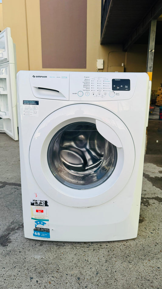 SIMPSON 8KGS FRONT LOADER WASHING MACHINE