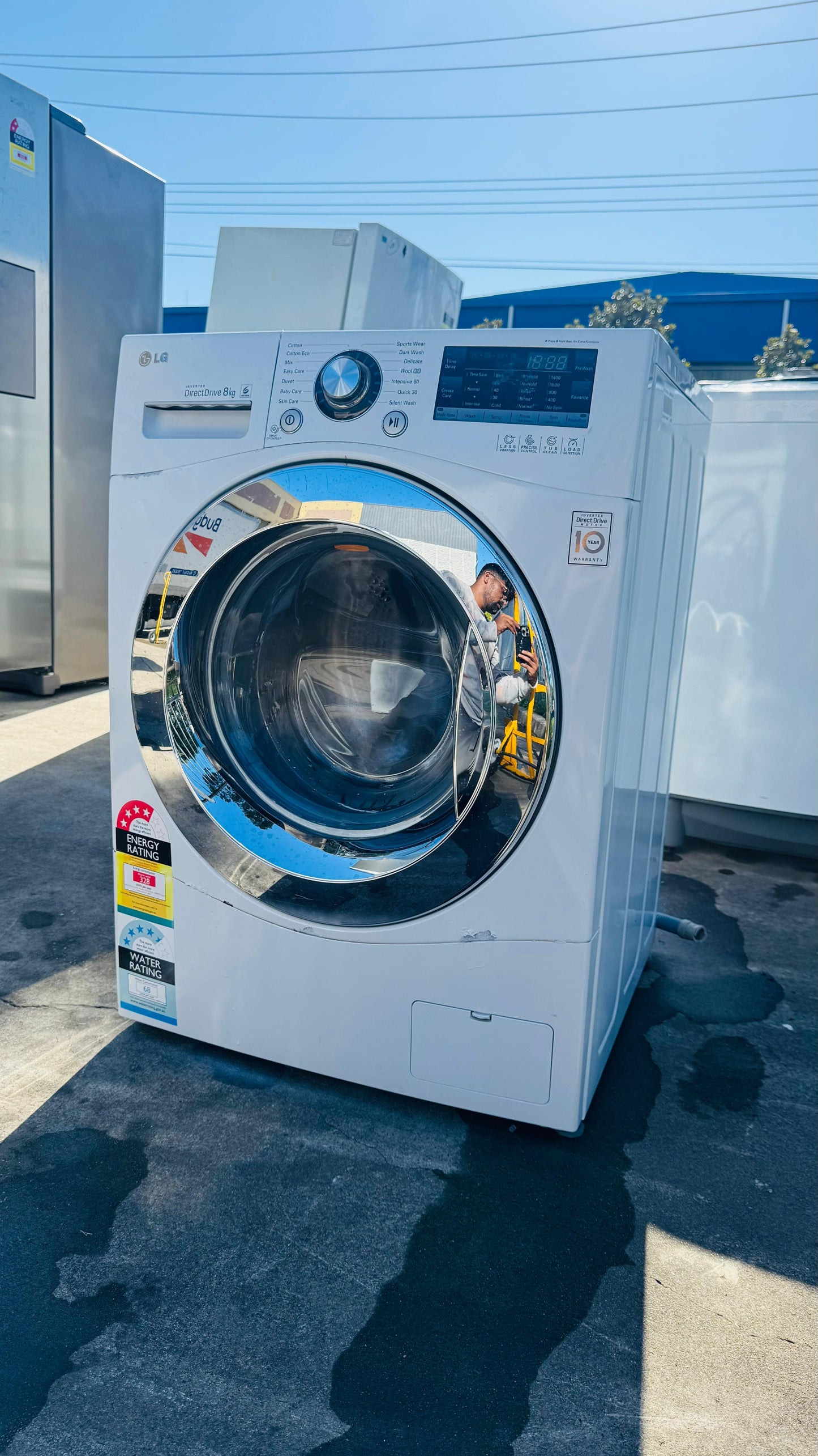 LG 8KGS FRONT LOADER WASHING MACHINE