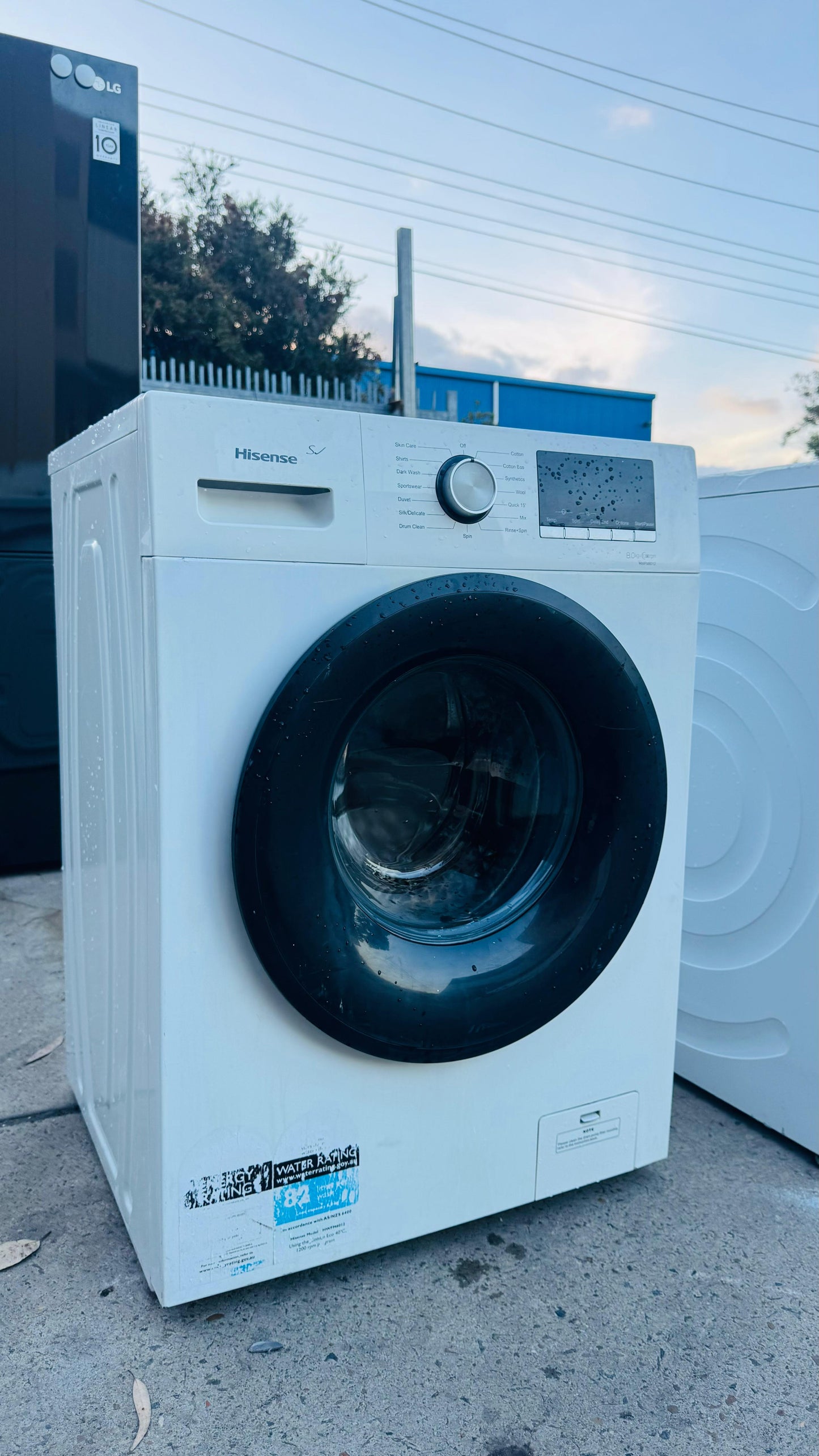 HISENSE 8KGS FRONT LOADER WASHING MACHINE