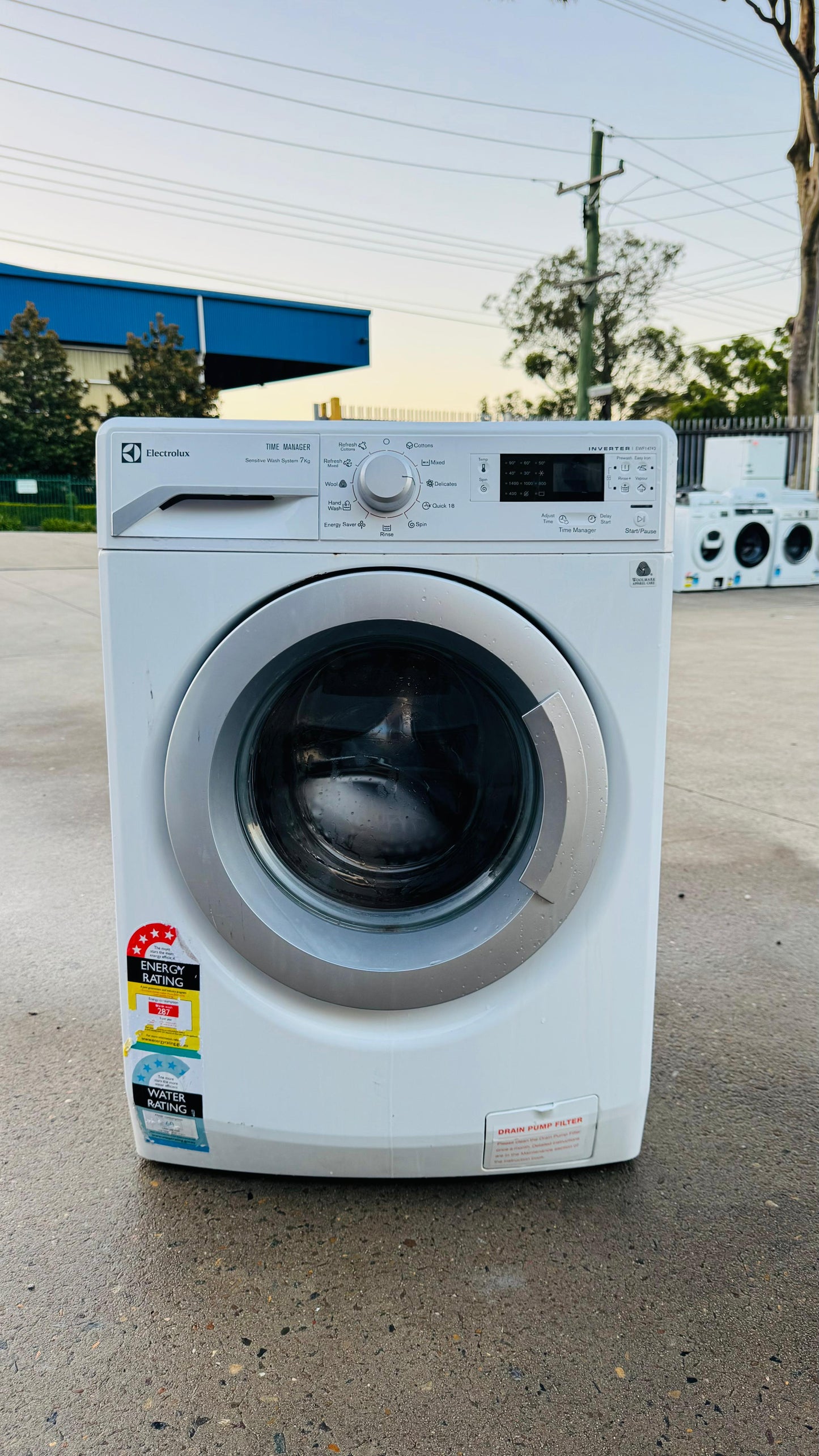 ELECTROLUX 7KGS FRONT LOADER WASHING MACHINE