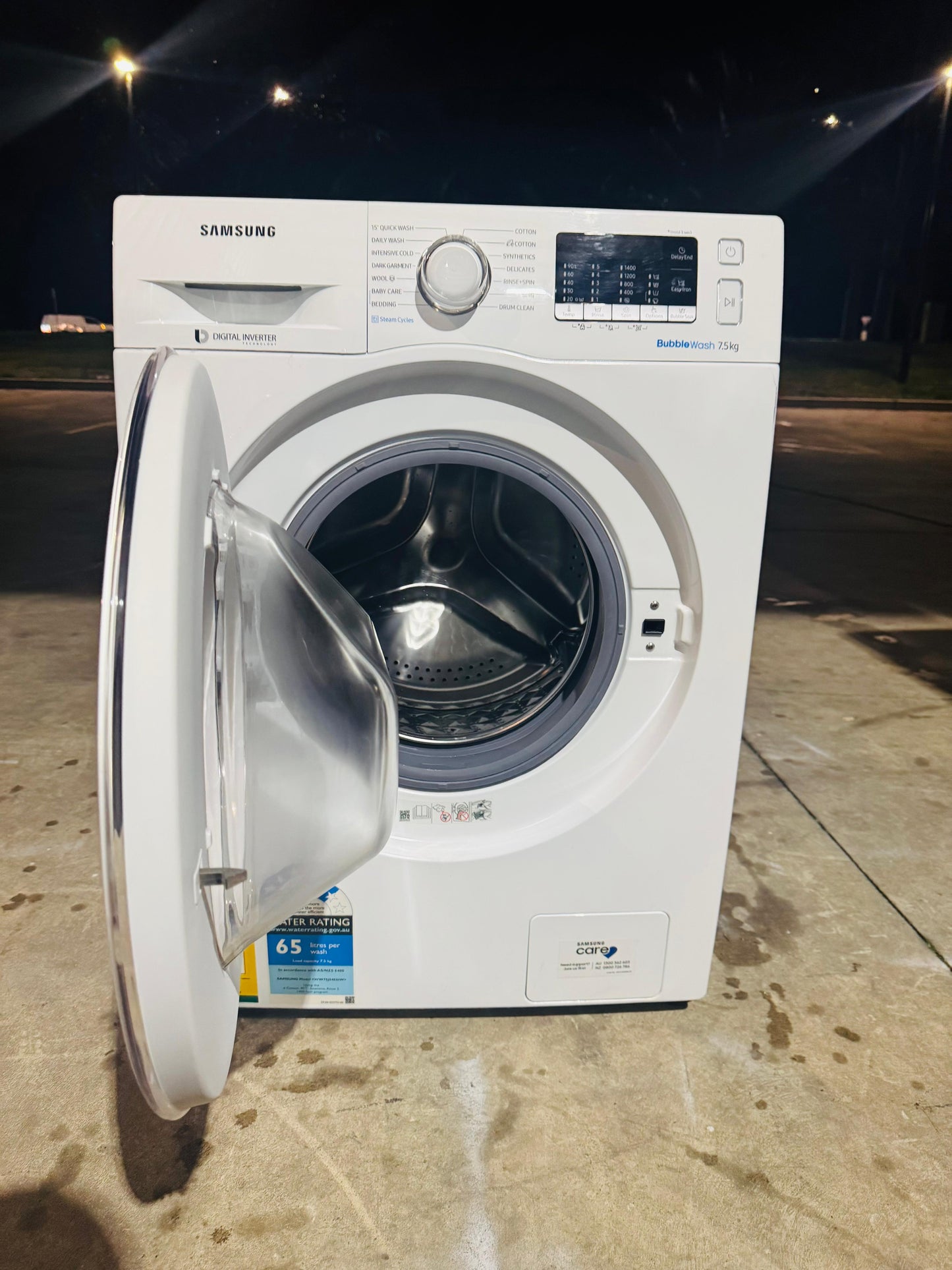 SAMSUNG 7.5 KGS FRONT LOADER WASHING MACHINE
