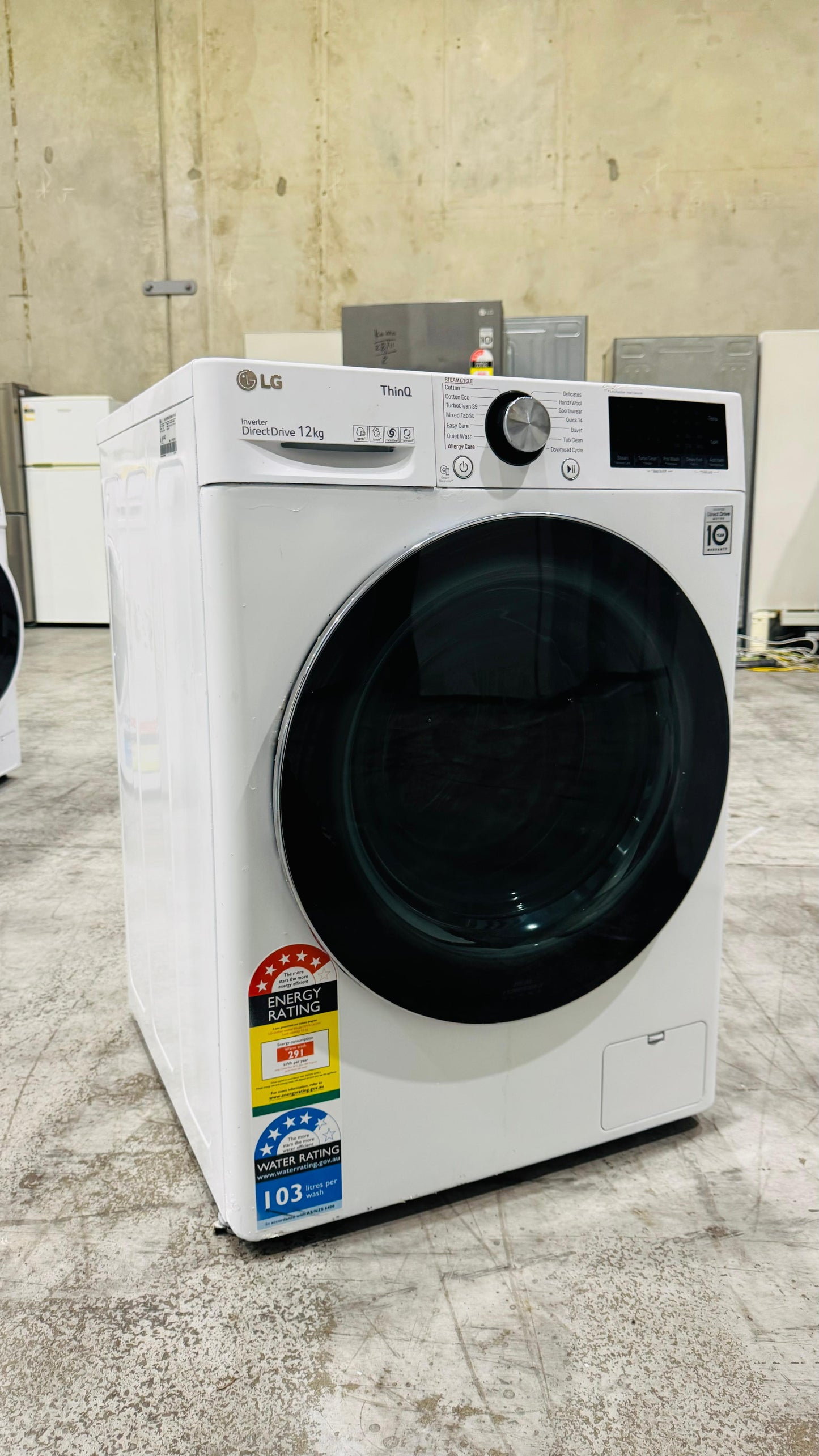 LG 12KGS FRONT LOADER WASHING MACHINE