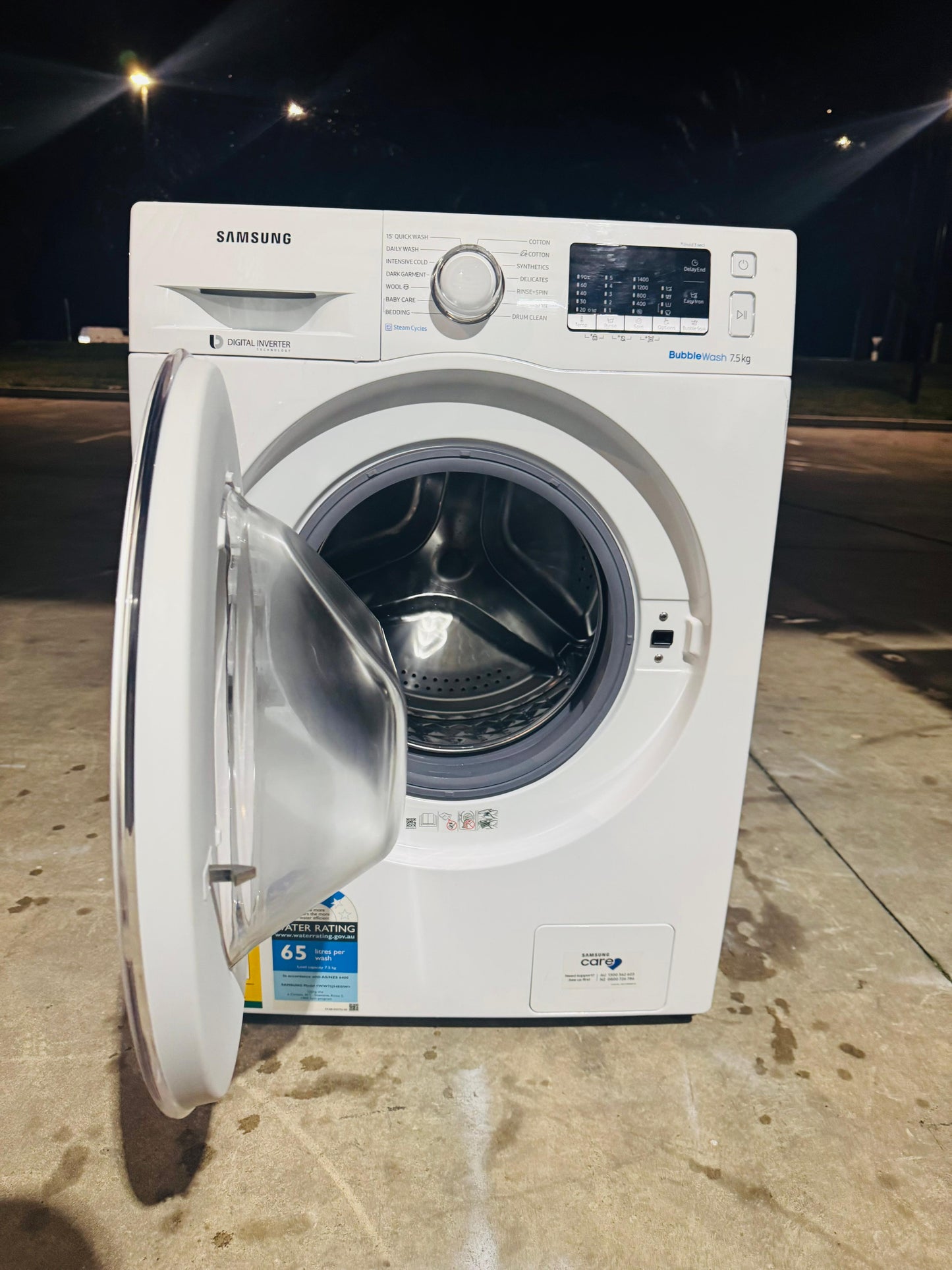 SAMSUNG 7.5 KGS FRONT LOADER WASHING MACHINE