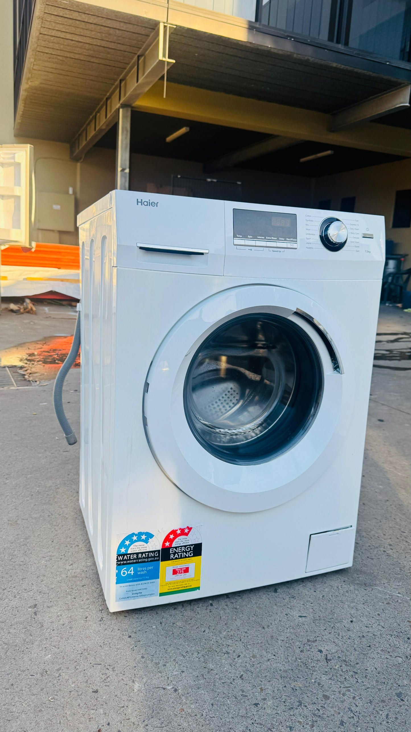 HAIER 7.5KGS FRONT LOADER WASHING MACHINE