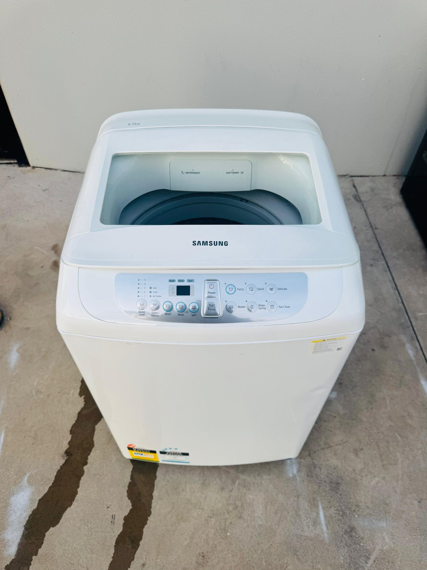 SAMSUNG 6.5KGS TOP LOADER WASHING MACHINE