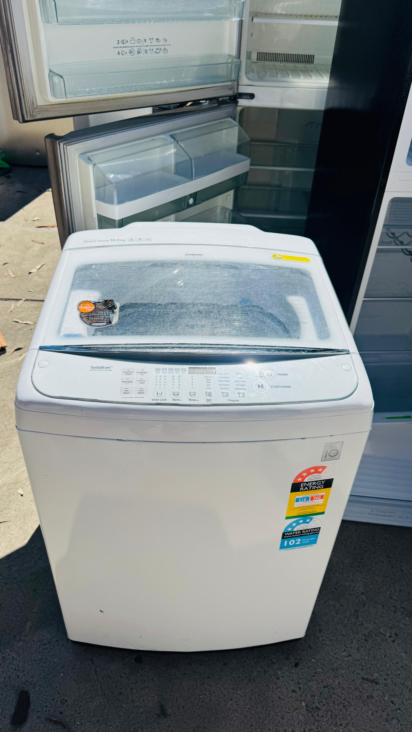 LG 10KGS TOP LOADER WASHING MACHINE