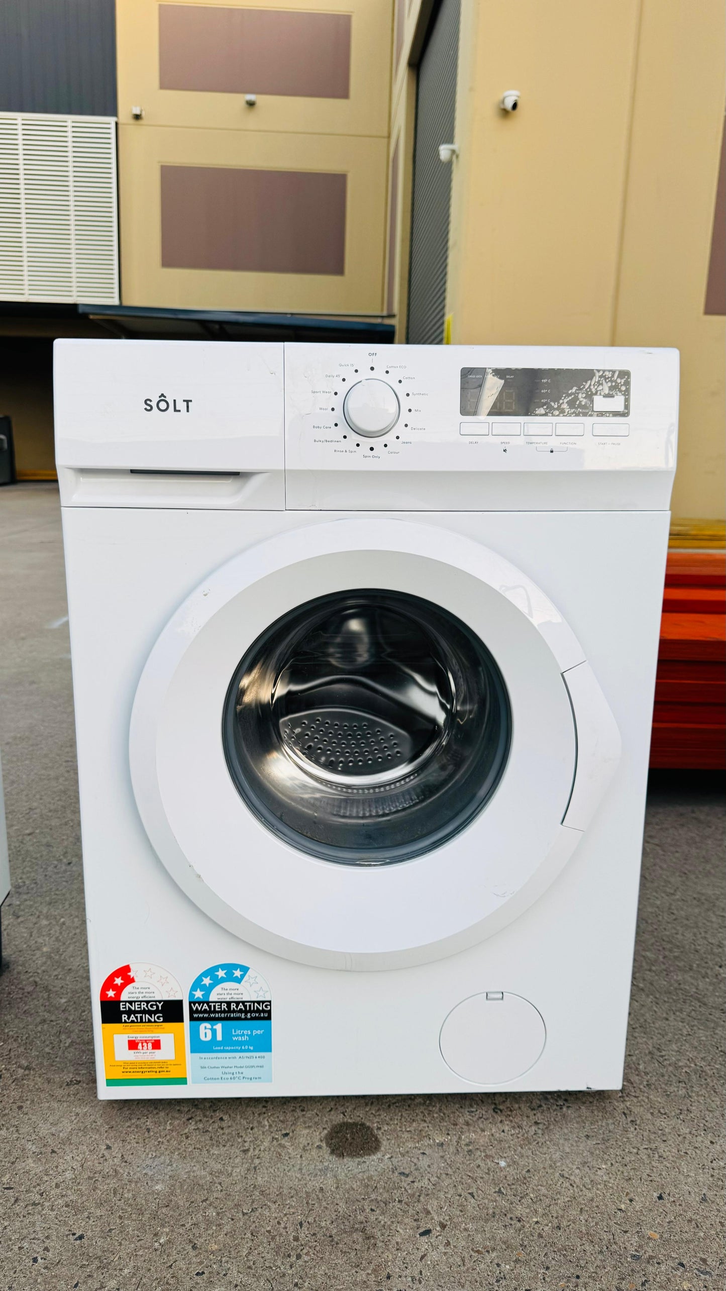 SOLT 6KGS FRONT LOADER WASHING MACHINE