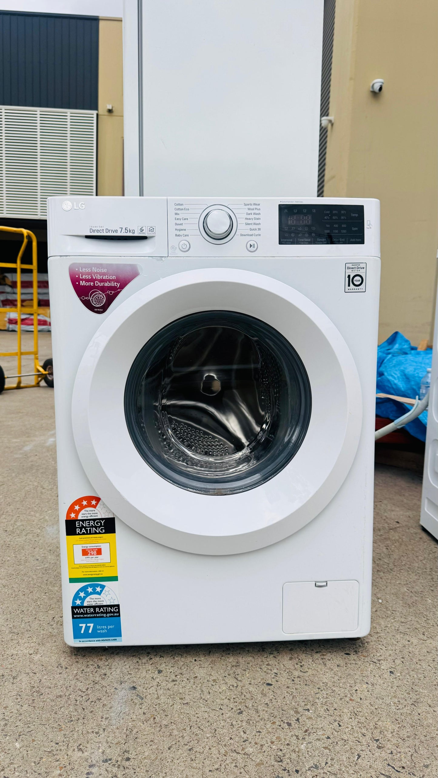 LG 7.5KGS FRONT LOADER WASHING MACHINE