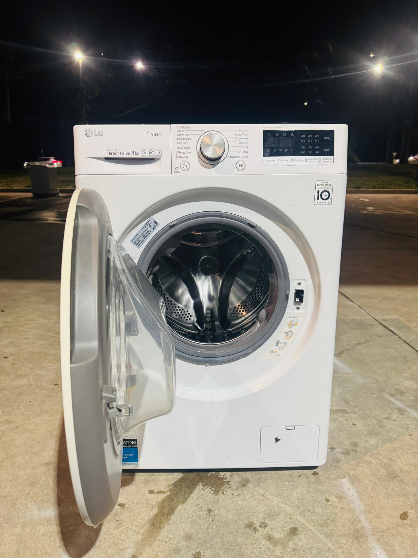 LG 8KGS FRONT LOADER WASHING MACHINE