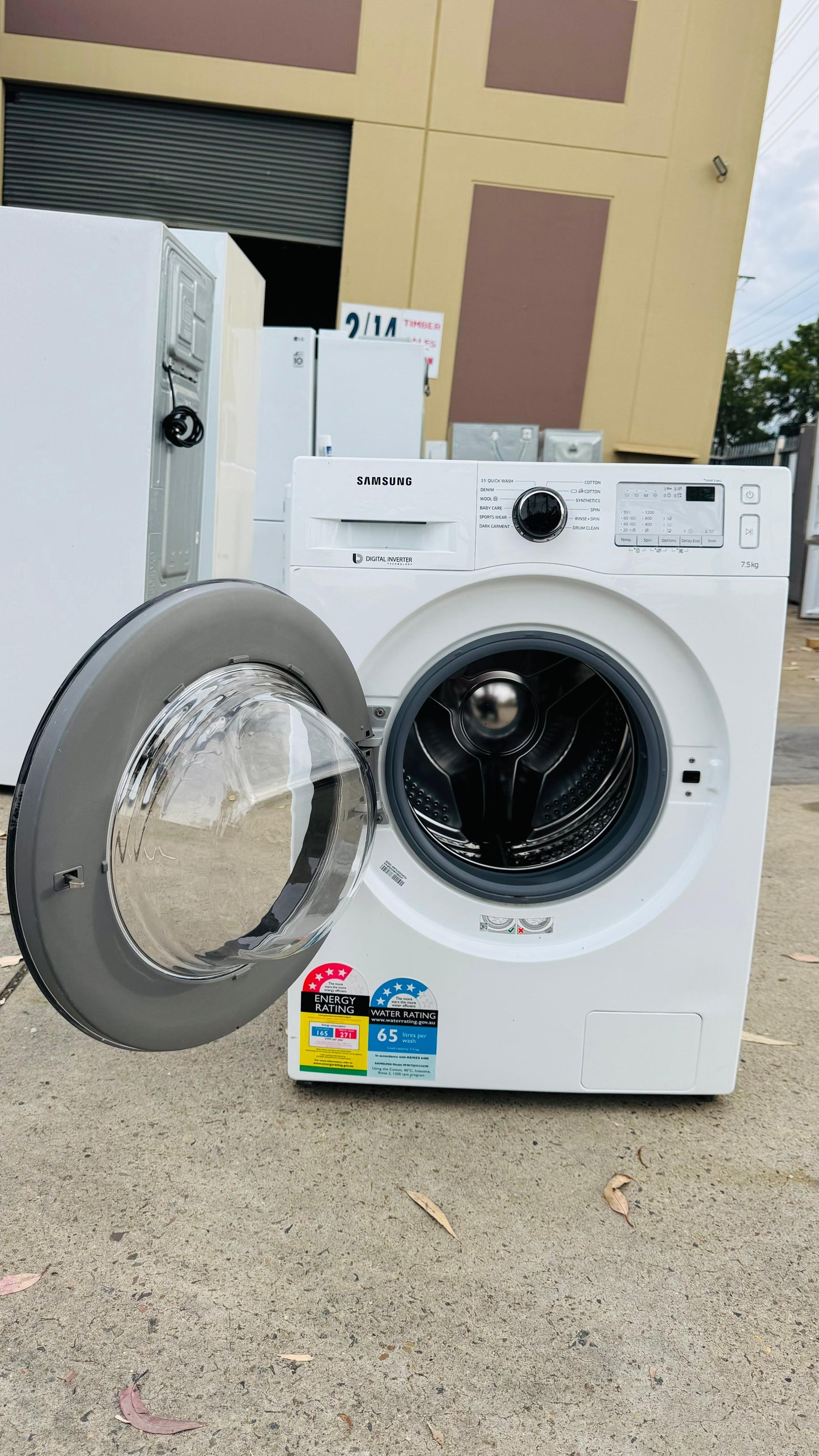 SAMSUNG 7.5KGS FRONT LOADER WASHING MACHINE