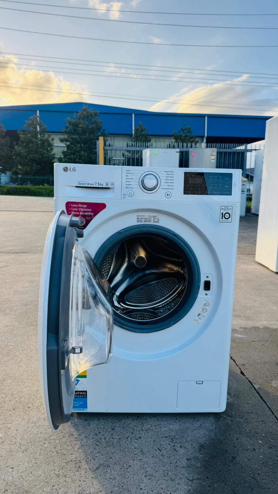LG 7.5KGS FRONT LOADER WASHING MACHINE