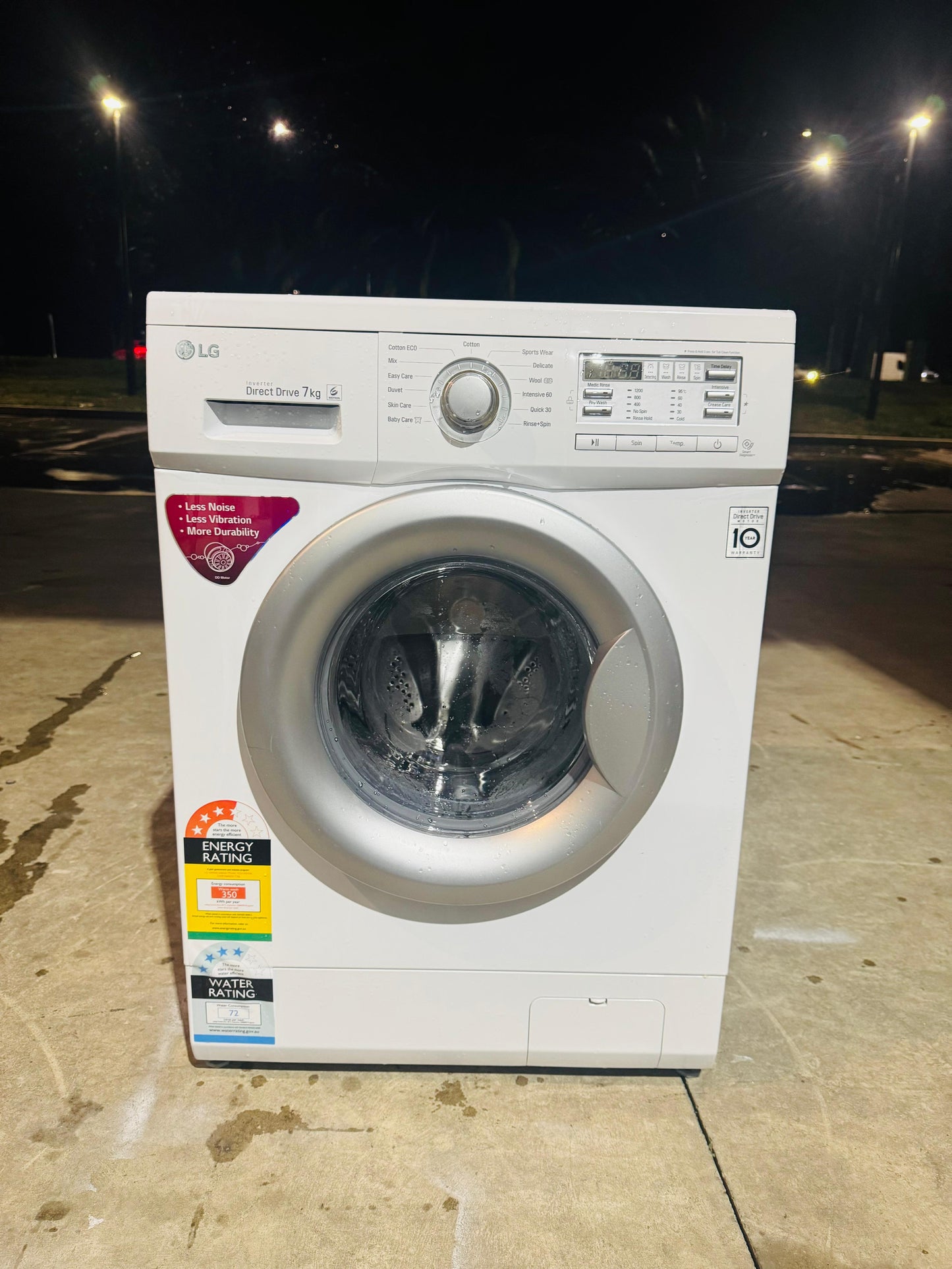 LG 7 KGS FRONT LOADER WASHING MACHINE