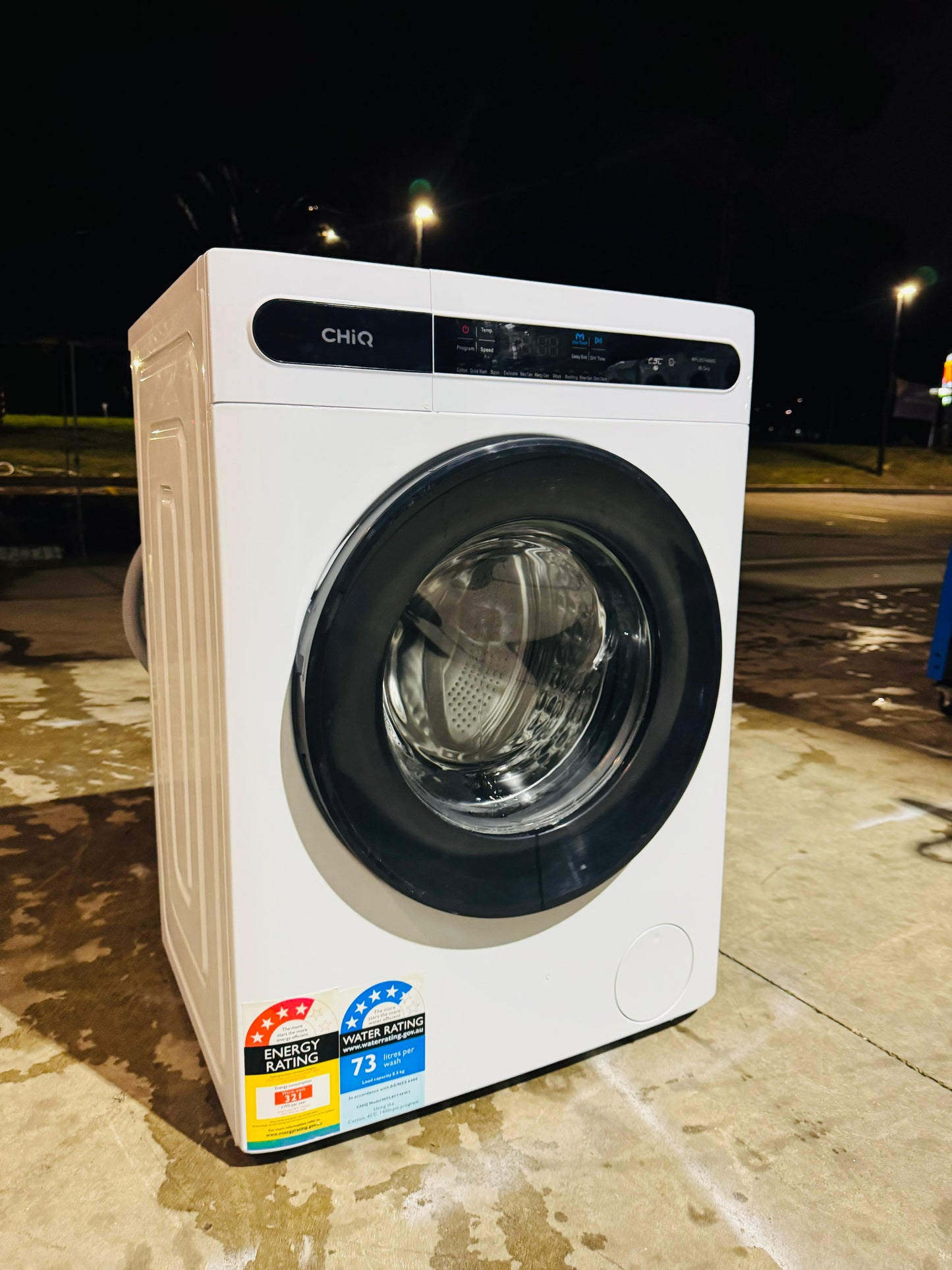 CHIQ 8.5 KGS FRONT LOADER WASHING MACHINE ✅