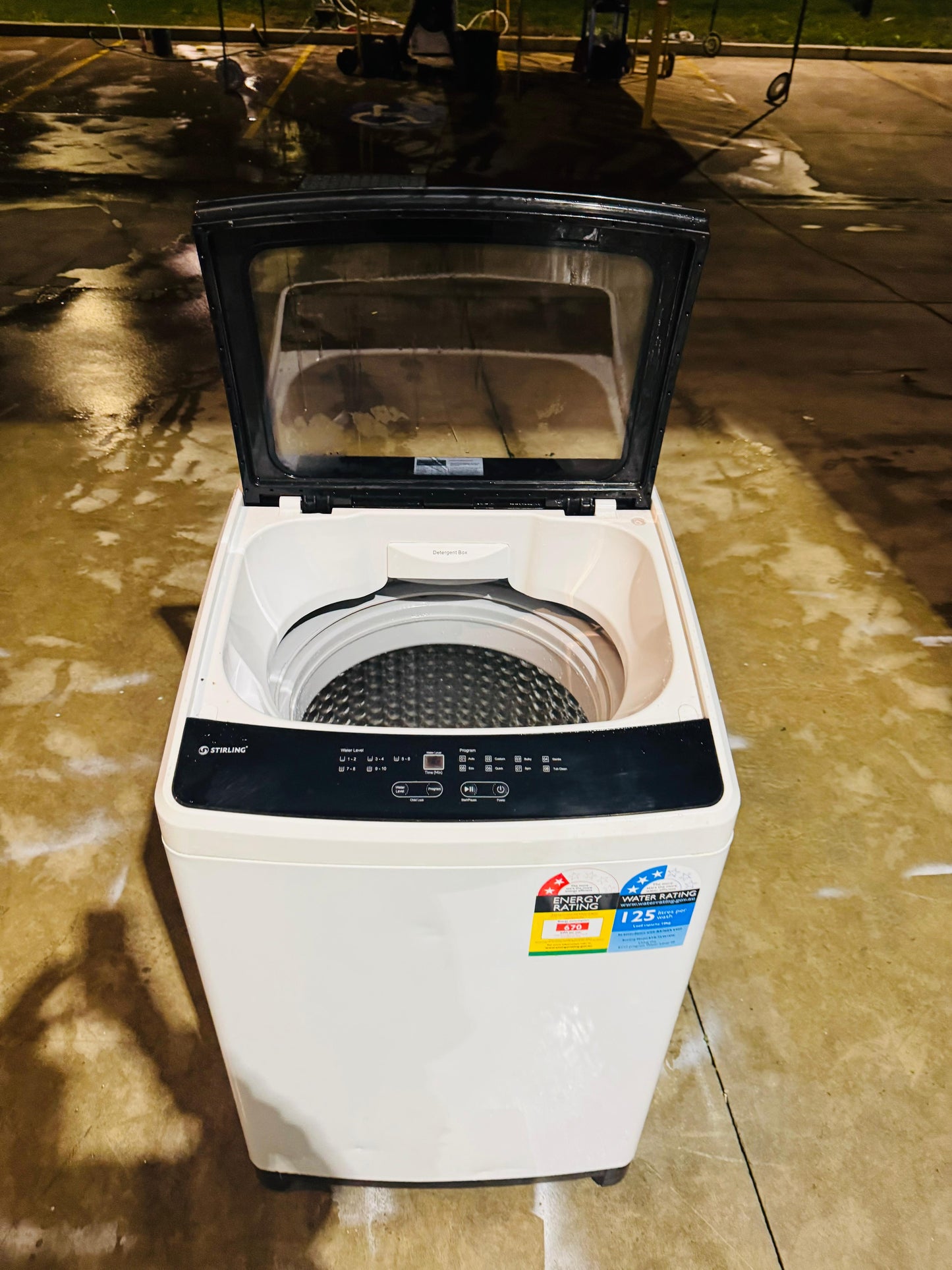 STIRLING 10KGS TOP LOADER WASHING MACHINE