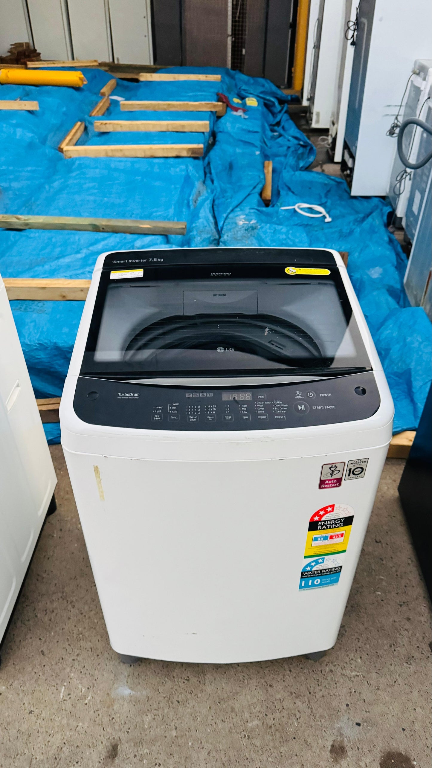 LG 7.5KGS TOP LOADER WASHING MACHINE