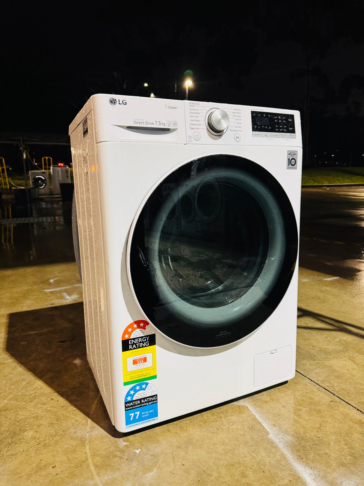 LG 7.5KGS FRONT LOADER WASHING MACHINE