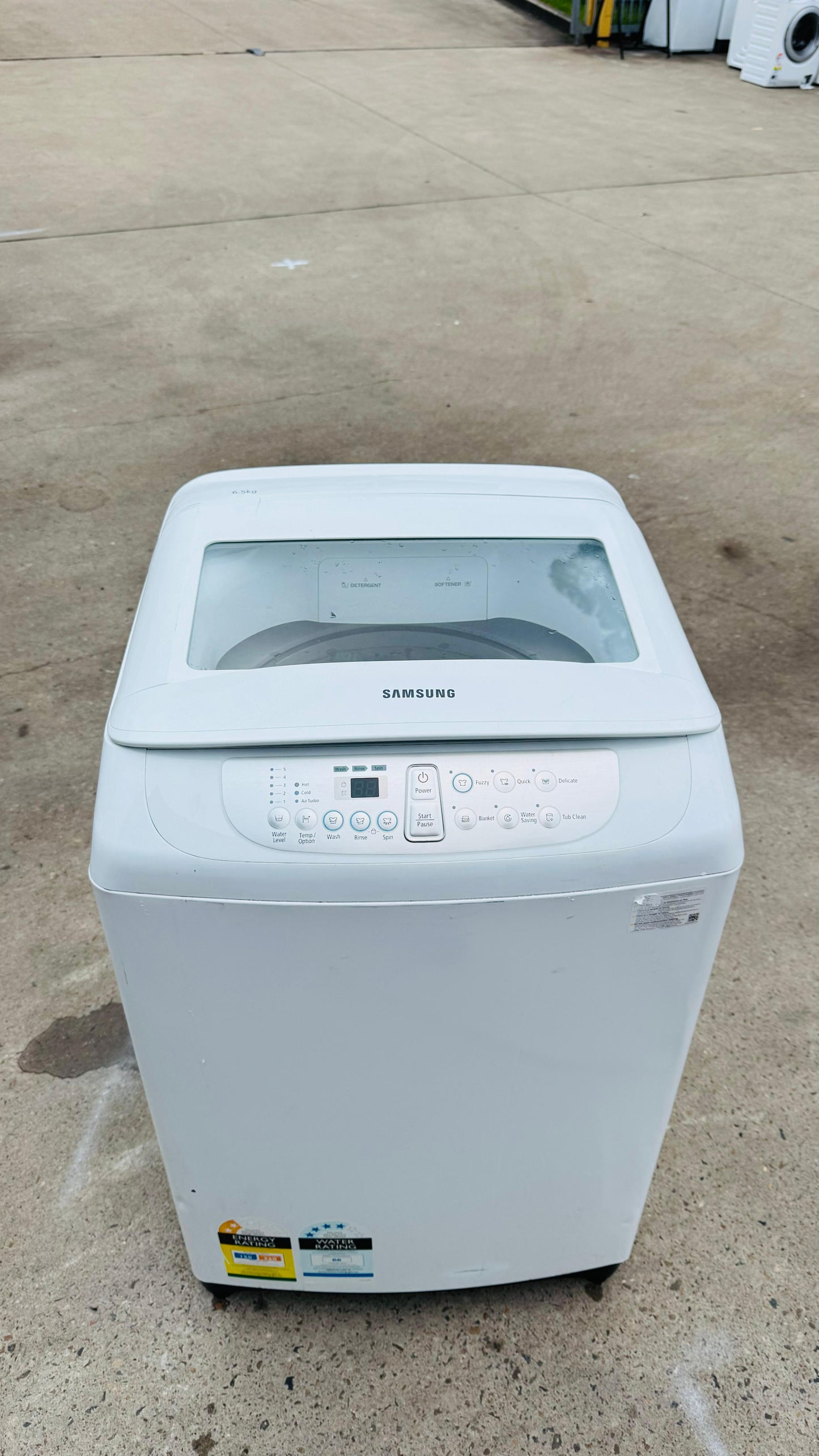 SAMSUNG 6.5KGS TOP LOADER WASHING MACHINE