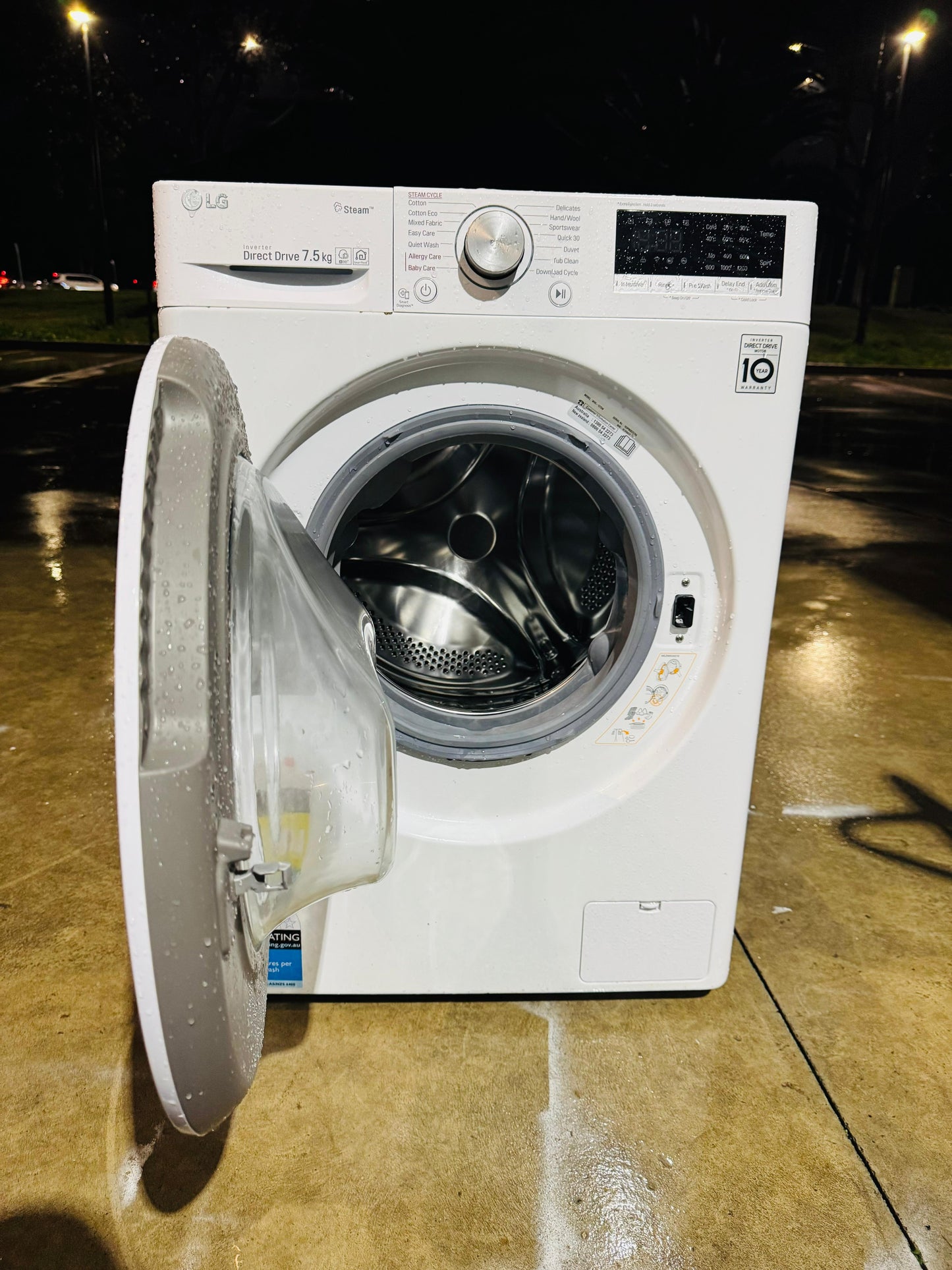 LG 7.5KGS FRONT LOADER WASHING MACHINE