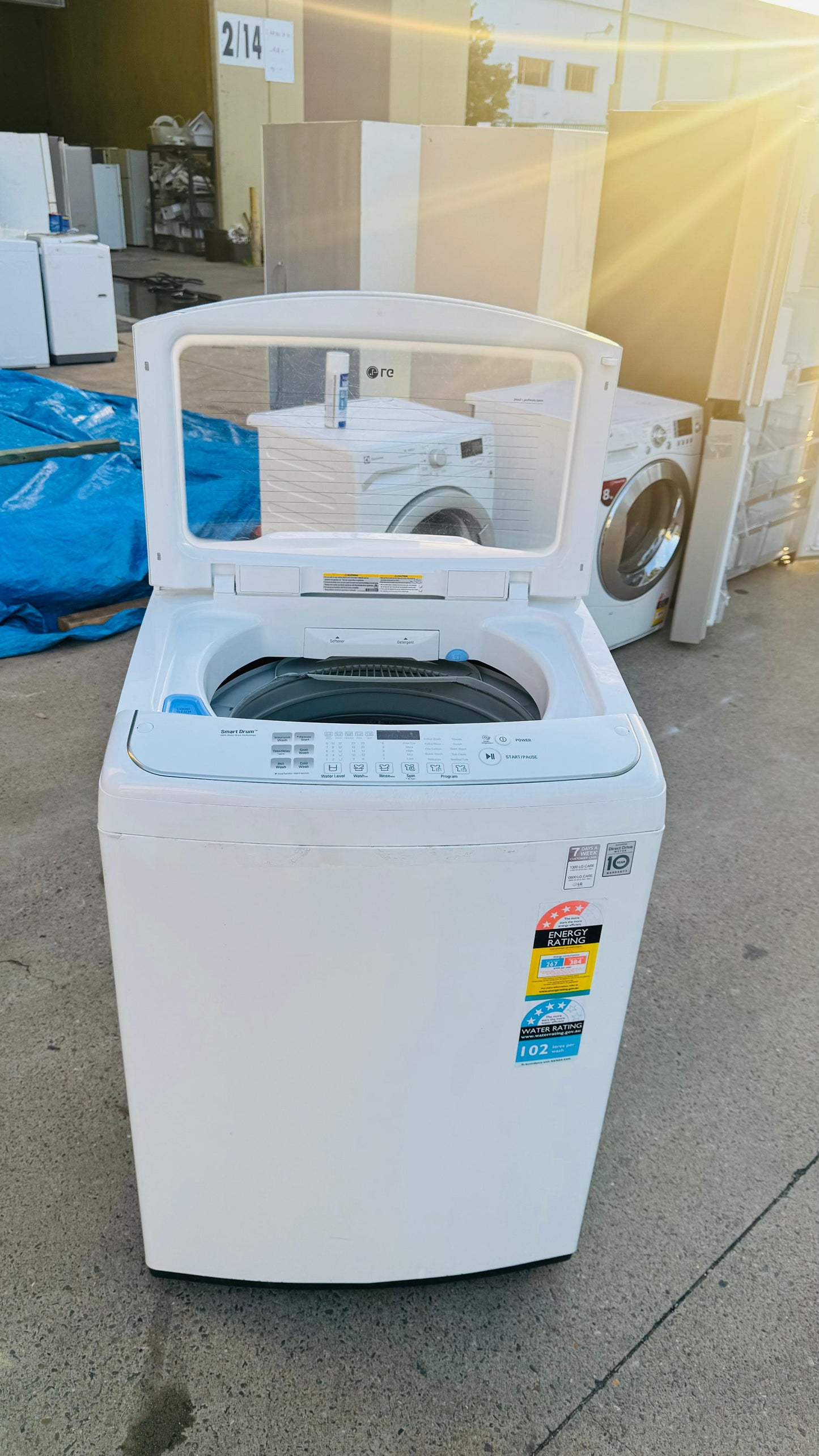 LG 10KGS TOP LOADER WASHING MACHINE