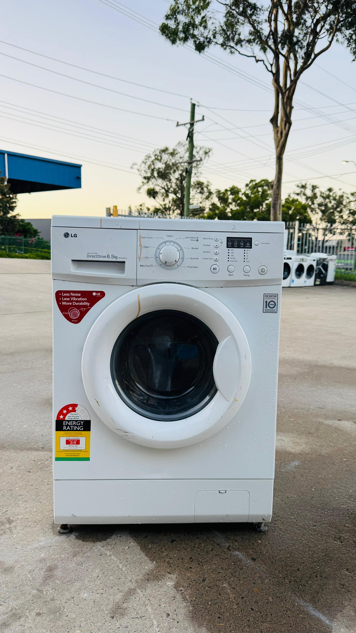 LG 6.5KGS FRONT LOADER WASHING MACHINE