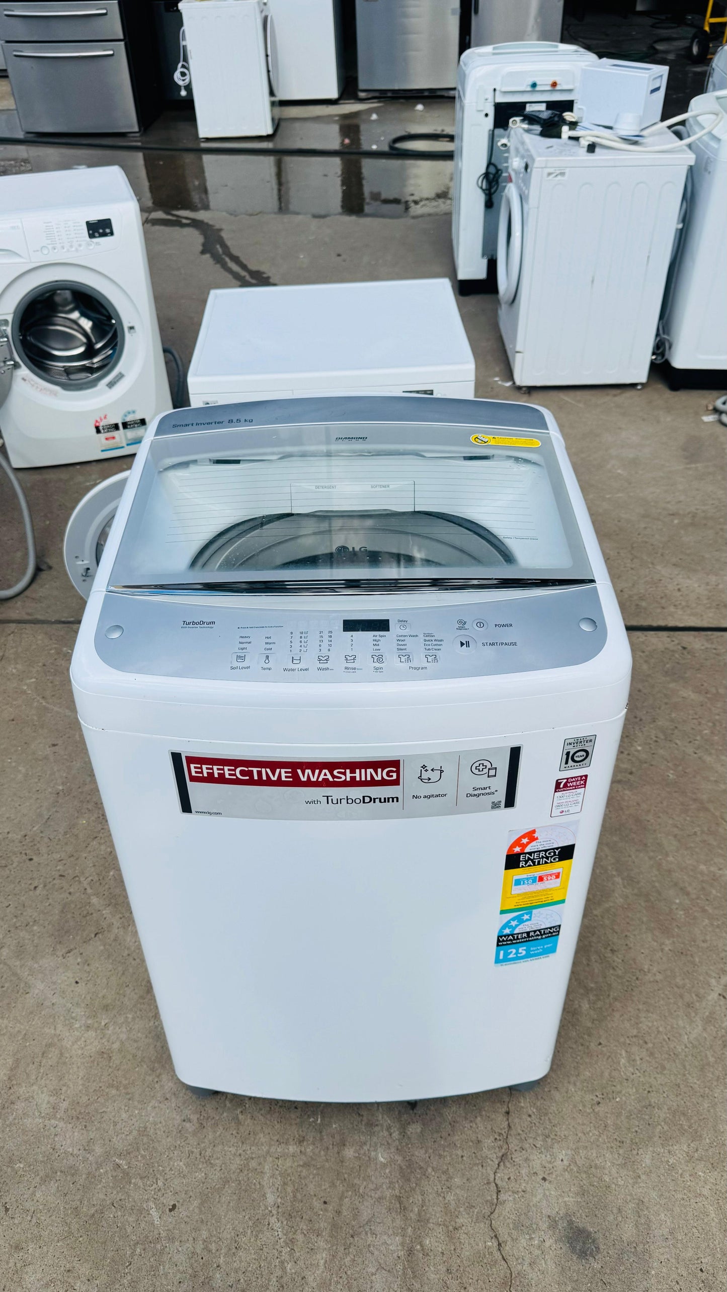 LG 8.5KGS TOP LOADER WASHING MACHINE