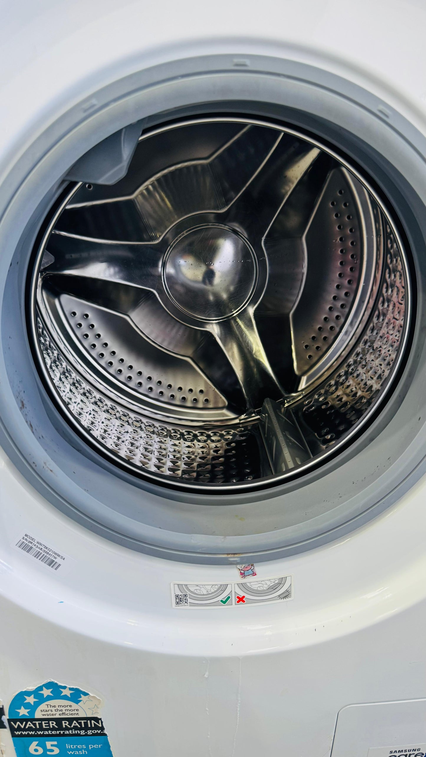 SAMSUNG 7.5KGS FRONT LOADER WASHING MACHINE