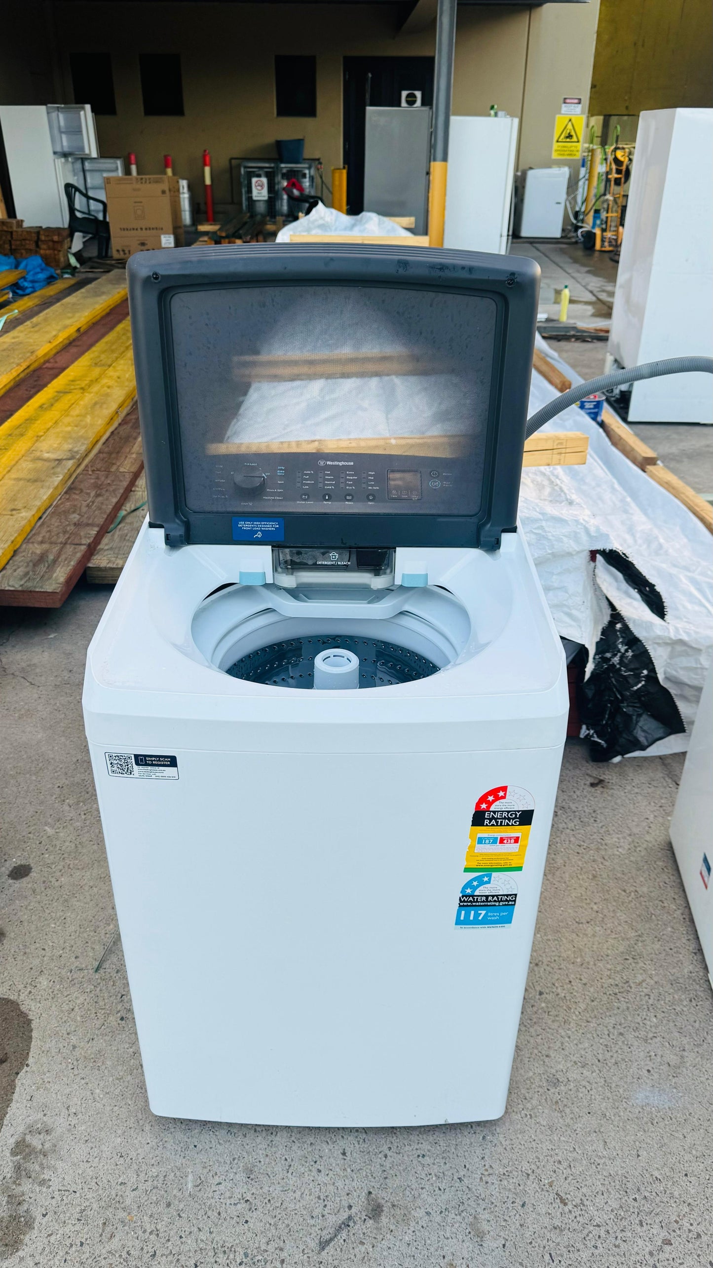 WESTINGHOUSE 8KGS TOP LOADER WASHING MACHINE