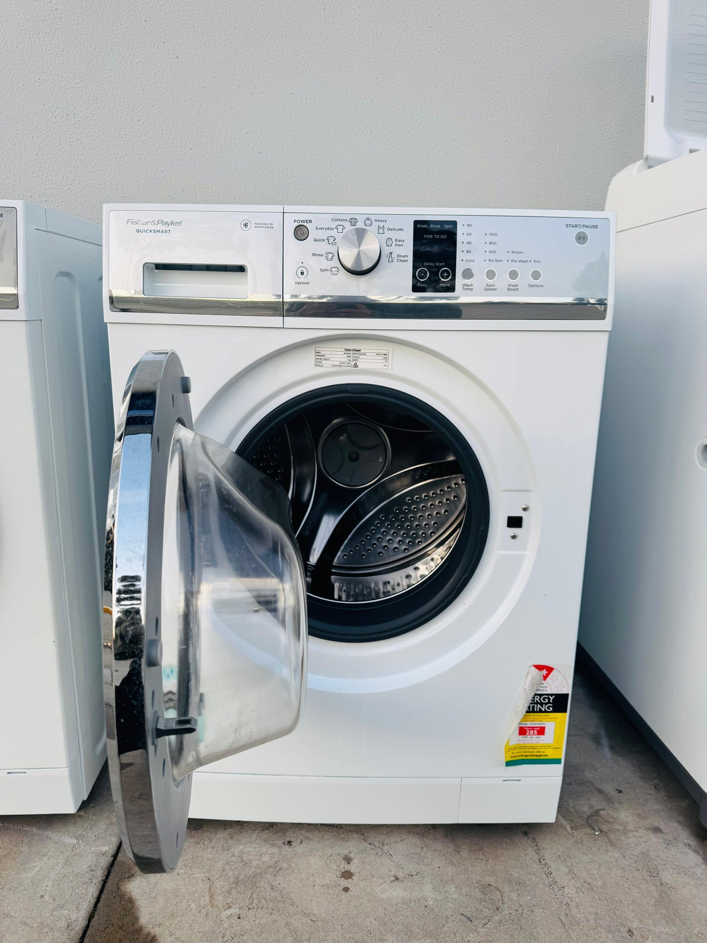 FISHER AND PAYKEL 7.5 KGS FRONT LOADER WASHING MACHINE