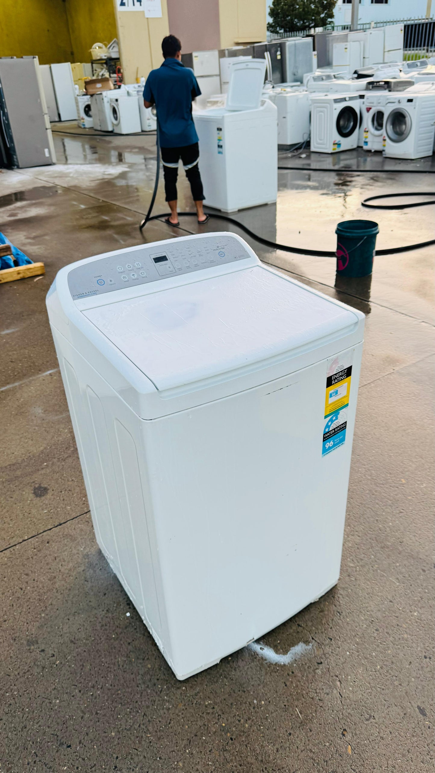 FISHER AND PAYKEL 8.5KGS TOP LOADER WASHING MACHINE