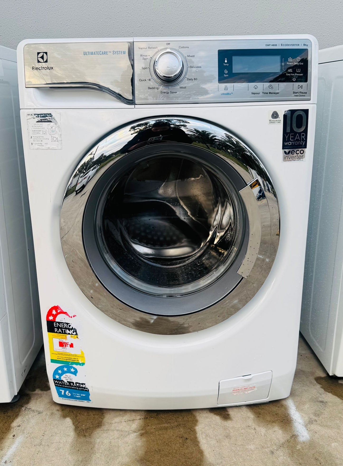ELECTROLUX 9 KGS FRONT LOADER WASHING MACHINE