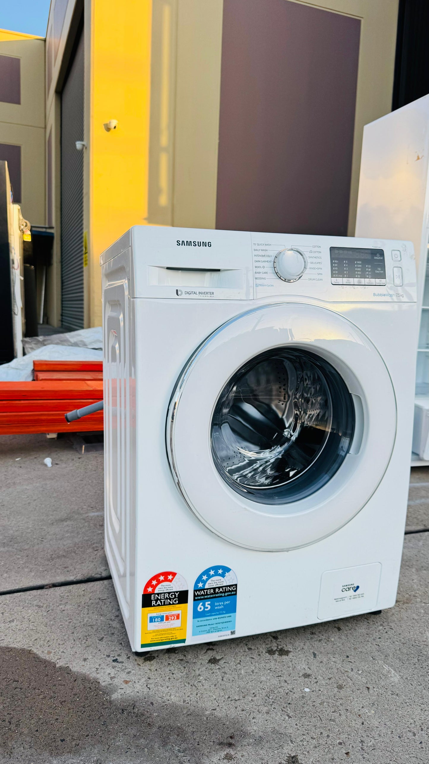 SAMSUNG 7.5KGS FRONT LOADER WASHING MACHINE