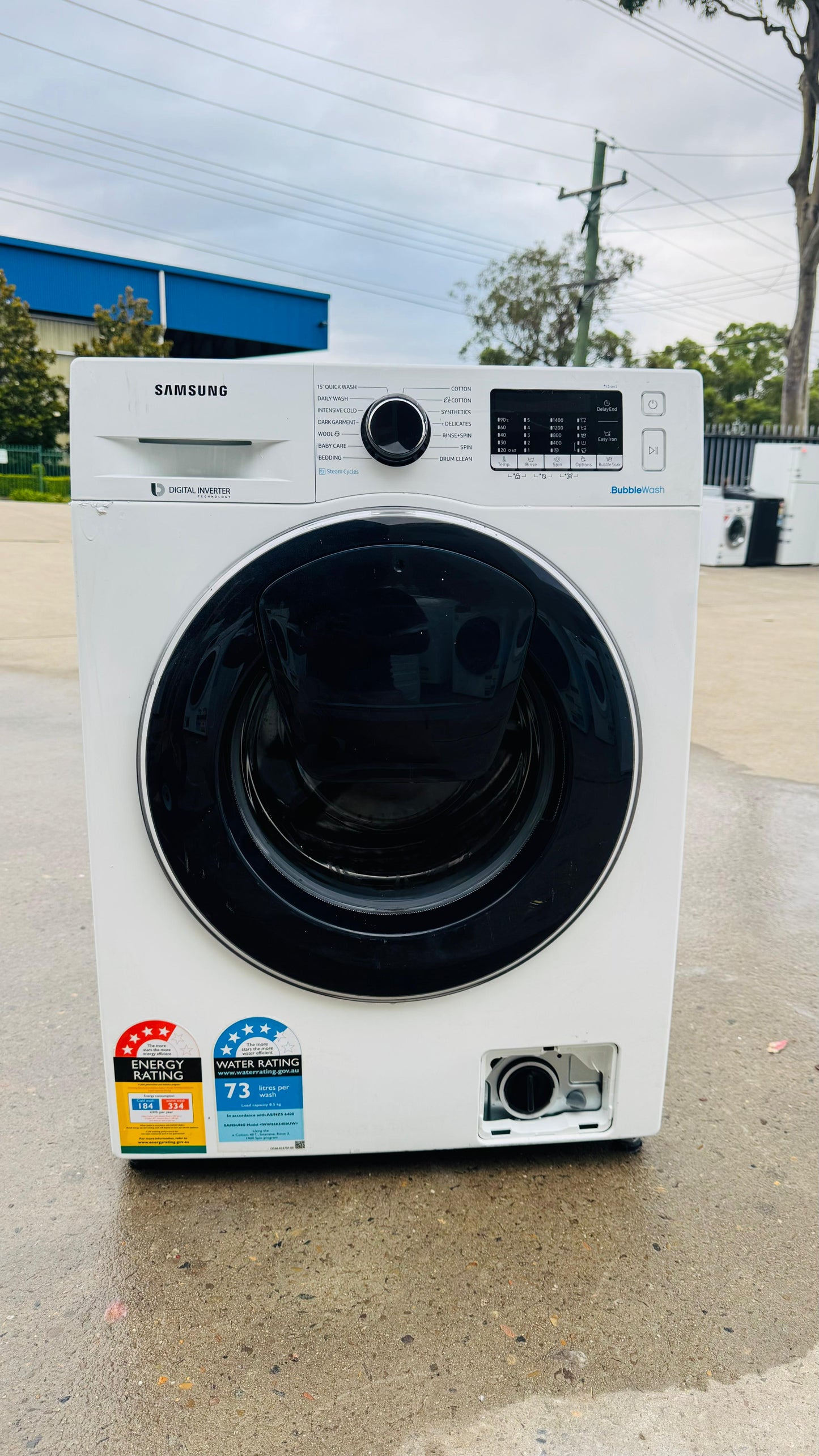 SAMSUNG 8.5KGS FRONT LOADER WASHING MACHINE