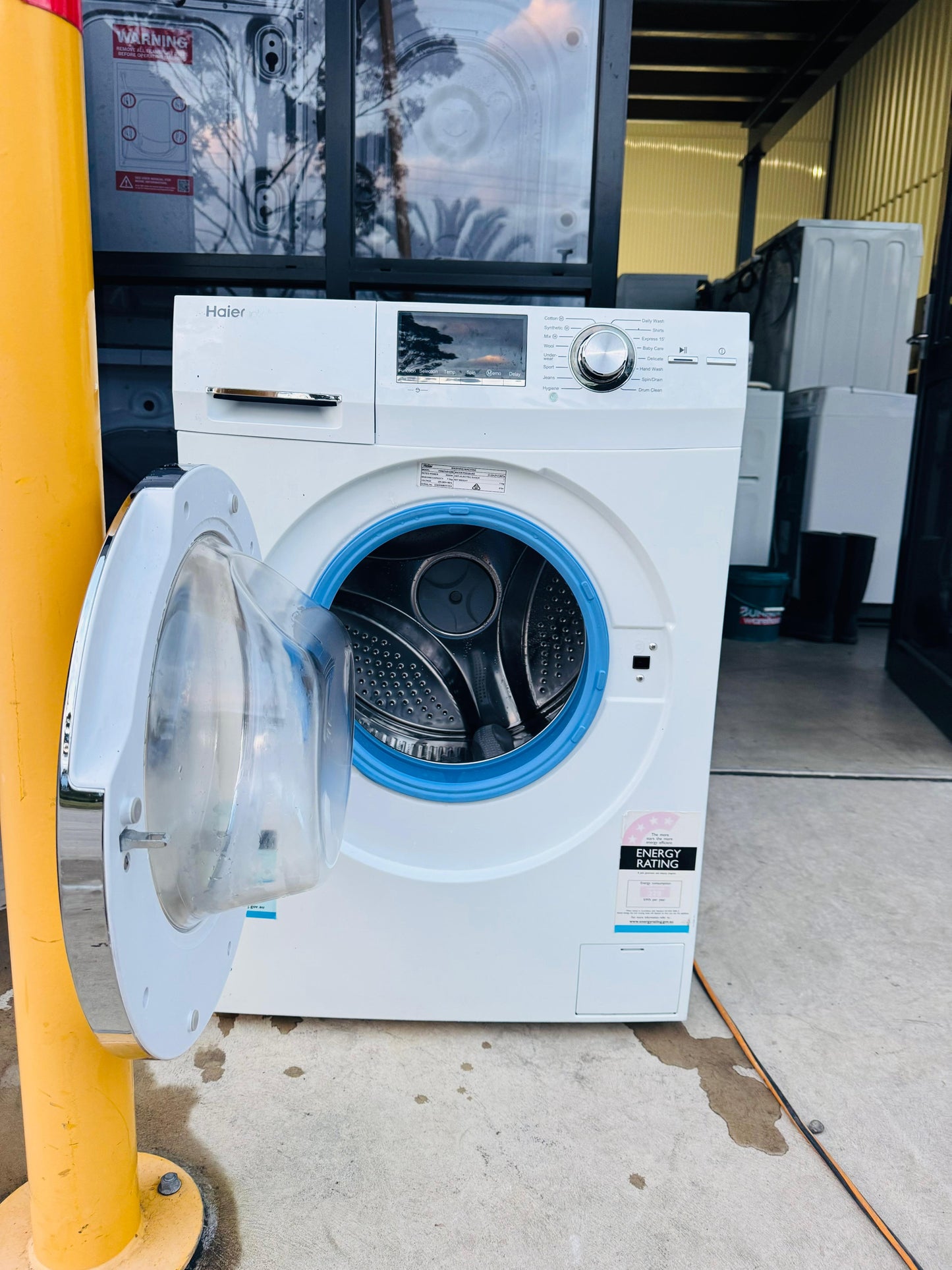 HAIER 7.5KGS FRONT LOADER WASHING MACHINE
